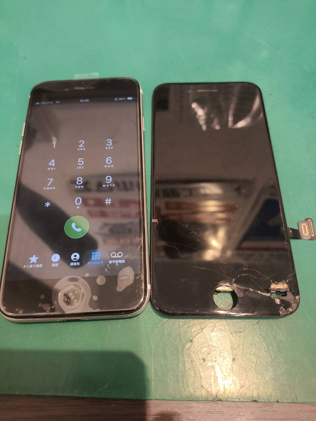 【スマホ修理工房新百合丘オーパ店】iPhoneSE3 画面割れ交換修理を対応しました。