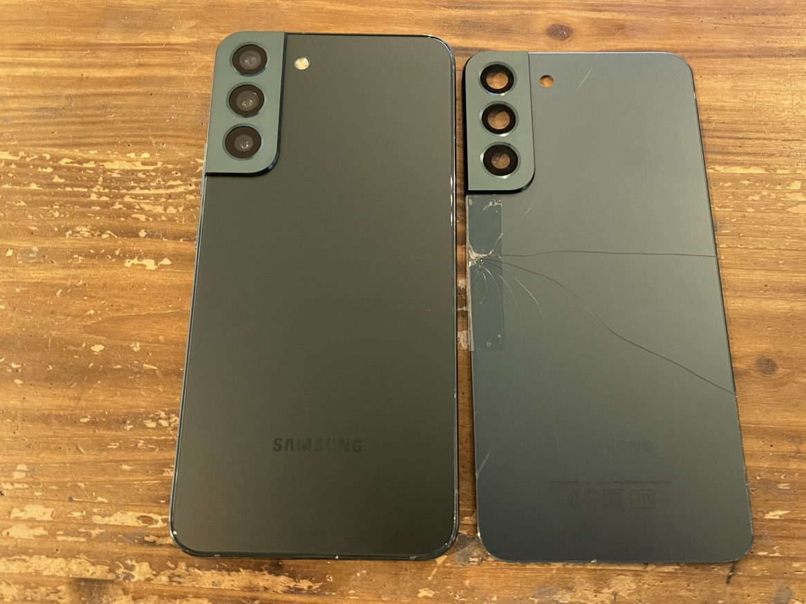 GalaxyS22＋　バックパネル交換　即日対応可能です！