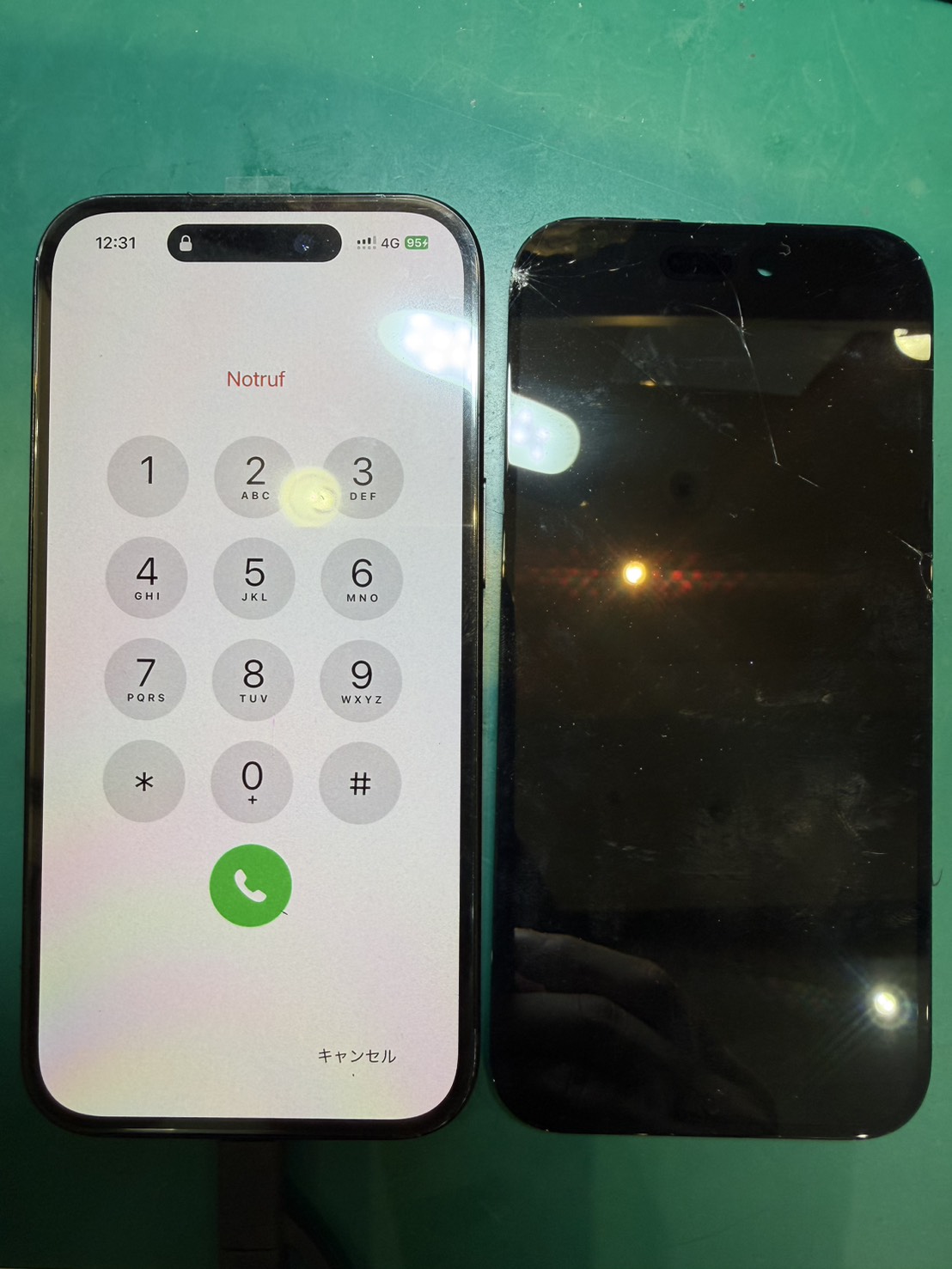 操作不可状態のiPhone15画面交換修理を承りました。【スマホ修理工房荻窪タウンセブン店】