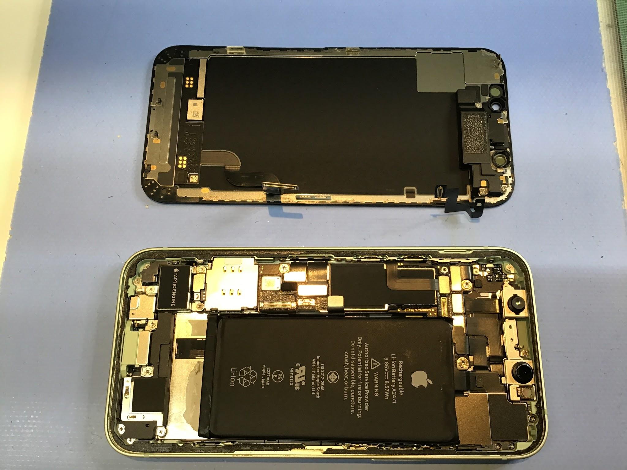 iPhone12miniのバッテリー交換は、データそのまま・即日修理のスマホ修理工房　西八王子店へ！