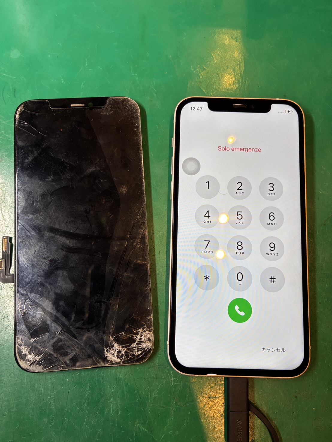 落としてから起動しなくなった… iPhone12 画面交換【スマホ修理工房ミーツ国分寺店】