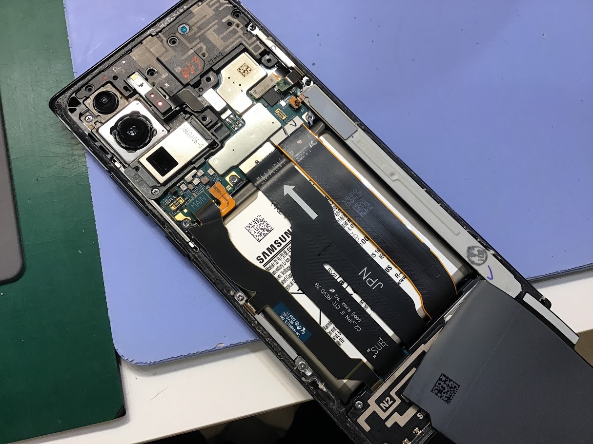 GalaxyS20のバッテリー交換ならデータをそのまま・最短即日修理のスマホ修理工房丸井錦糸町店へ