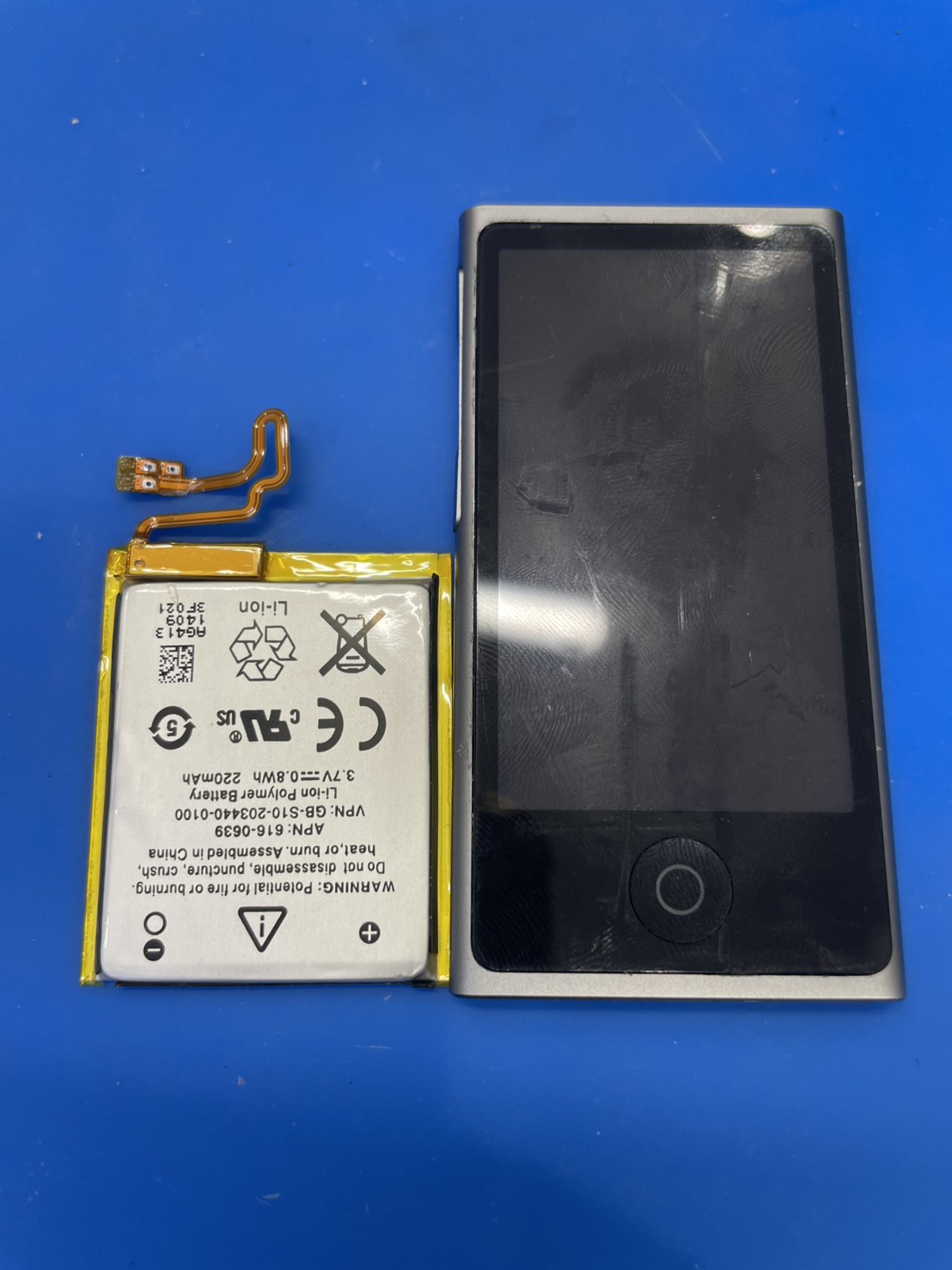 iPod　nano7バッテリー交換の修理を承りました-スマホ修理工房和光駅前店-