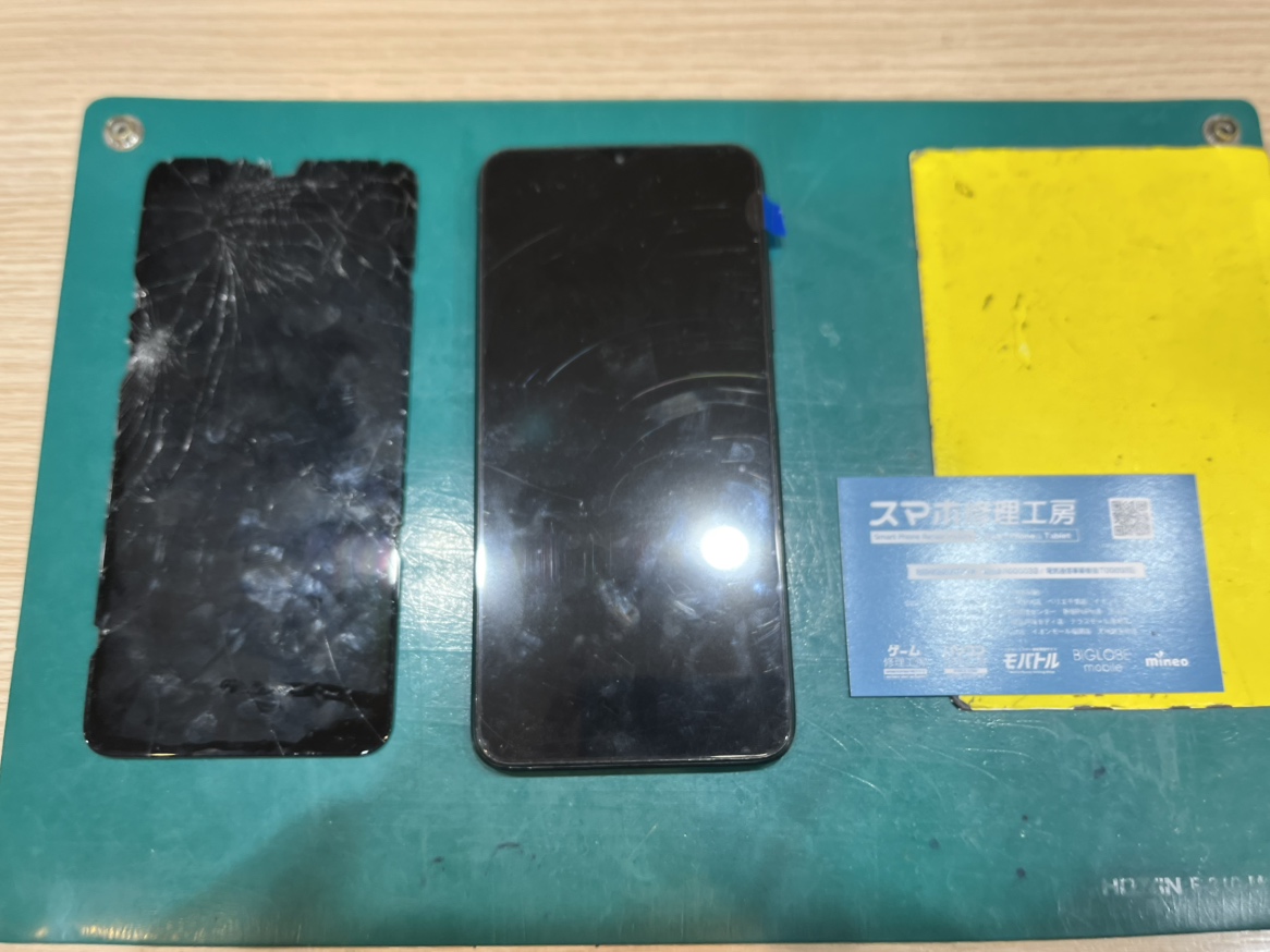 液晶交換後に正常表示へ復旧したXiaomi Redmi 9T