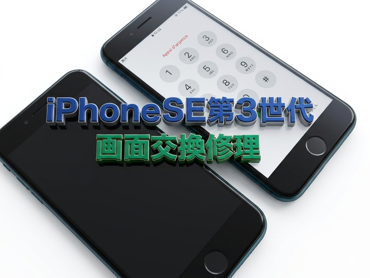 iPhoneSE第3世代(アイフォンSE3)の画面交換修理を行いました！