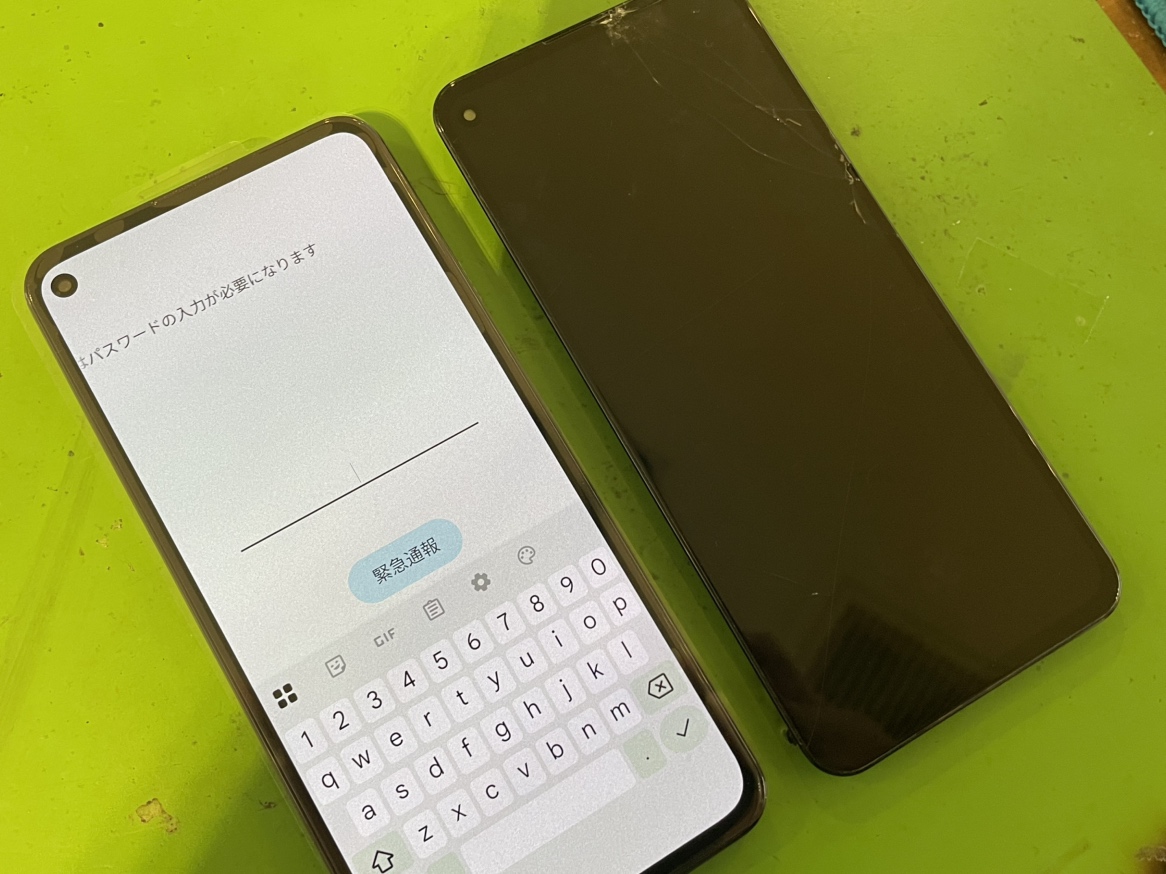 Pixel5aの画面が映らない・画面割れを横浜関内で即日修理