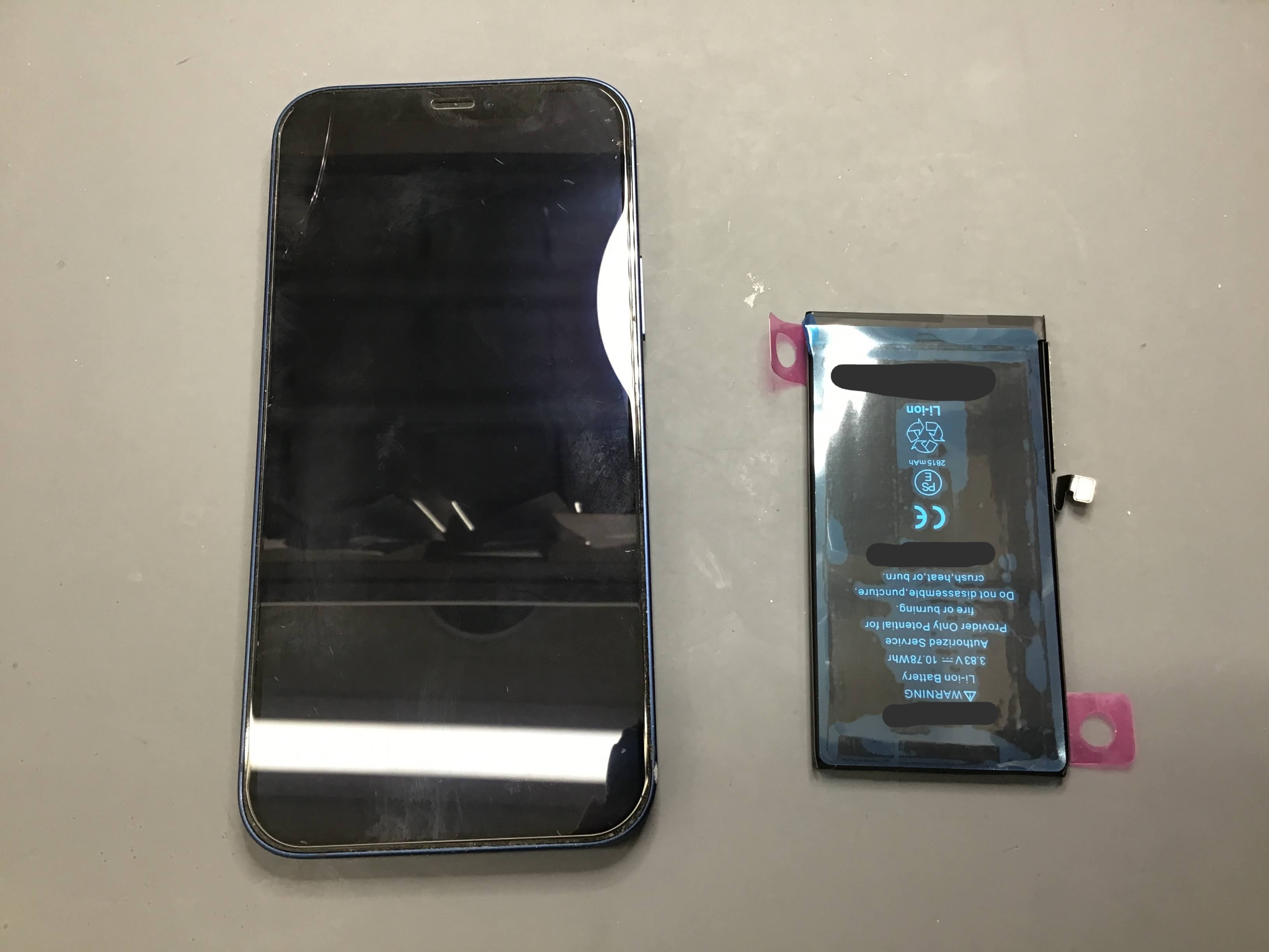 【スマホ修理工房橋本店】iPhone12のバッテリー交換（データそのまま！）｜電池がすぐ減る症状を最短60分で改善
