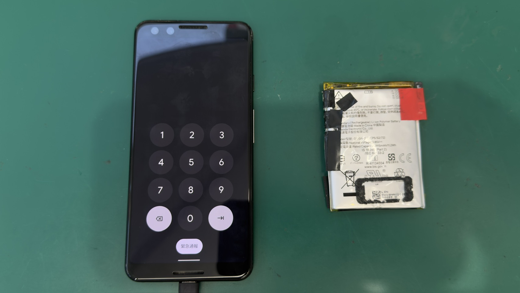 Google Pixel3（グーグル ピクセル3）バッテリー膨張による電池交換【登戸・向ヶ丘遊園店】