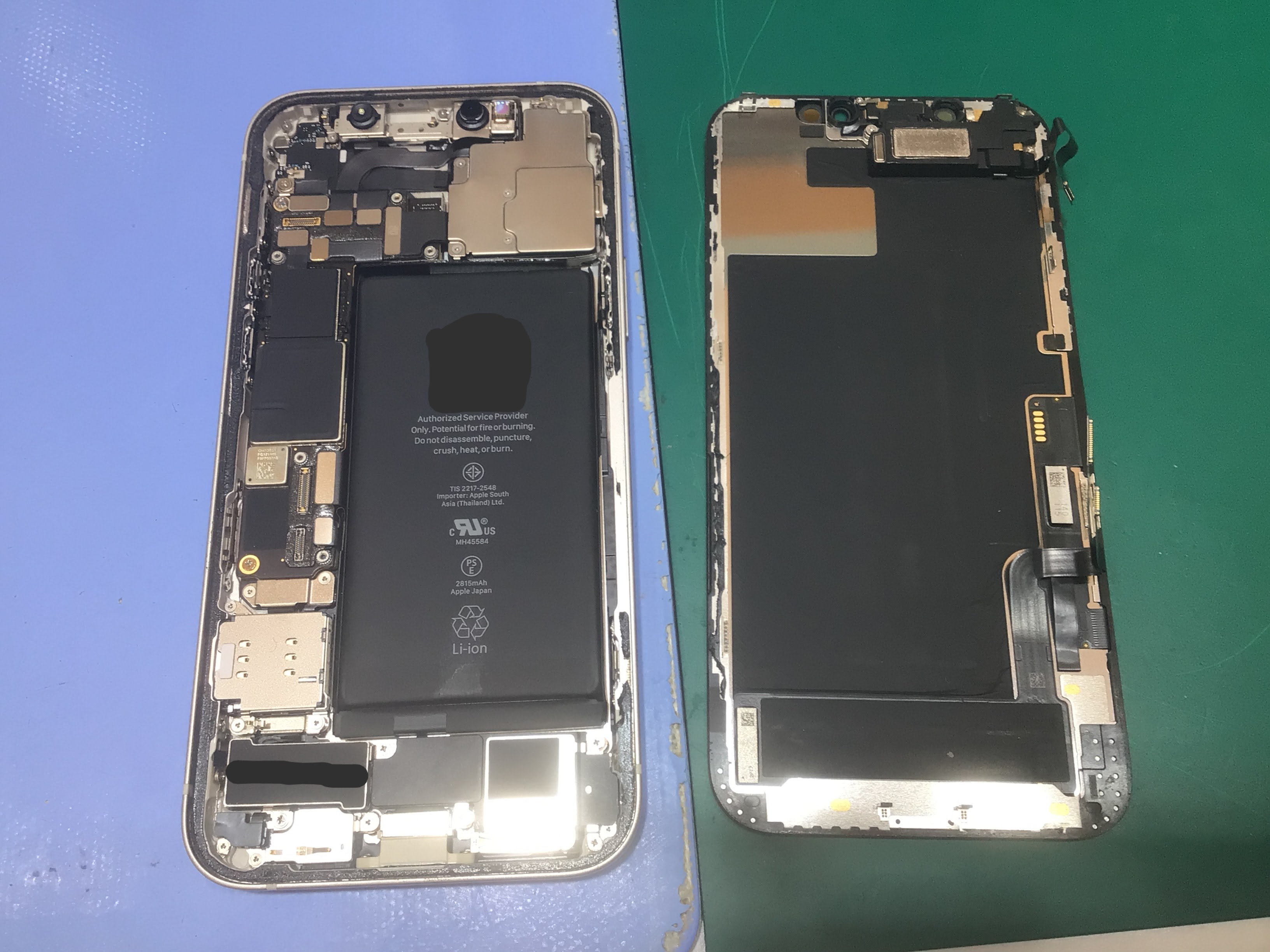 【スマホ修理工房イーアス高尾】iPhone12miniのバッテリー交換（データそのまま！）｜電池がすぐ減る症状を最短60分で改善