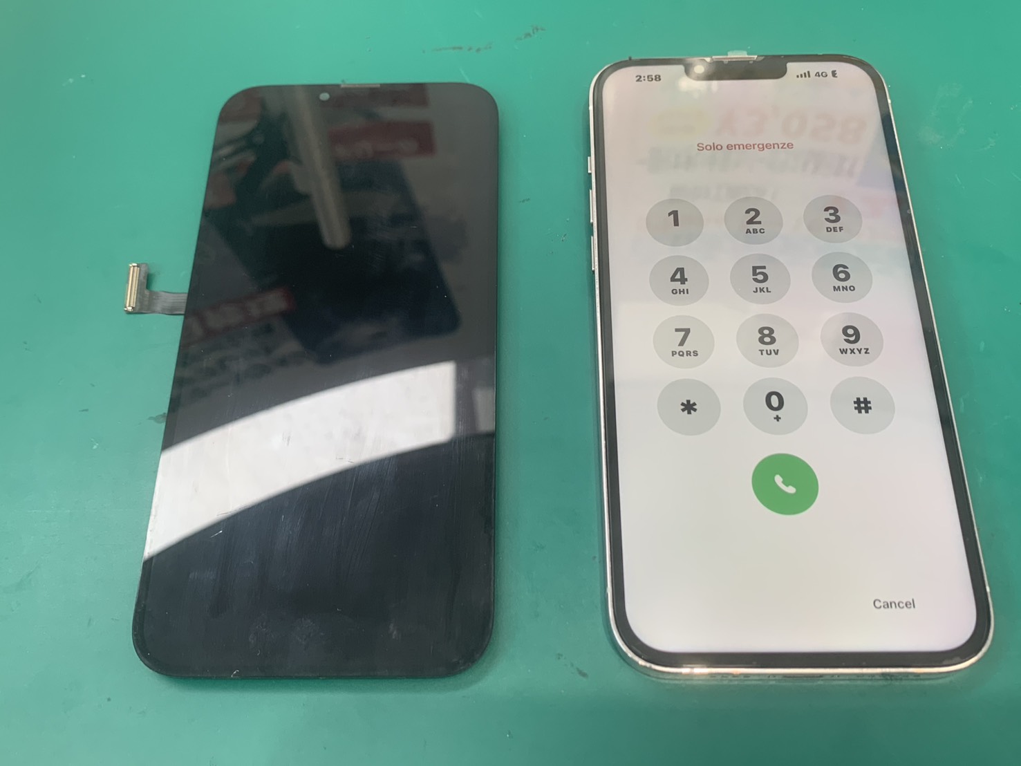 落として画面をわってしまった iPhone13 画面交換修理【スマホ修理工房ミーツ国分寺店】