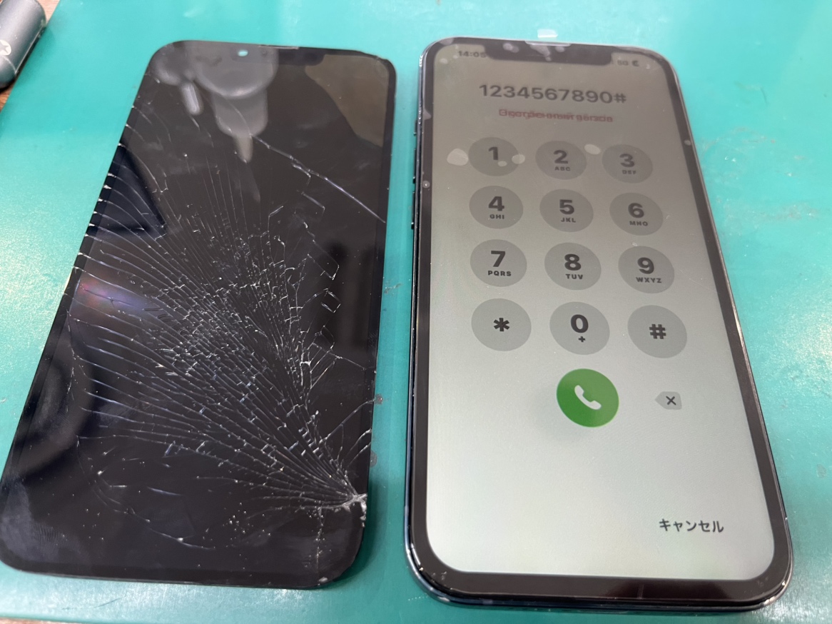 iPhone 14 Pro Max】大きな画面のひび割れも即日解消！ 【修理日記