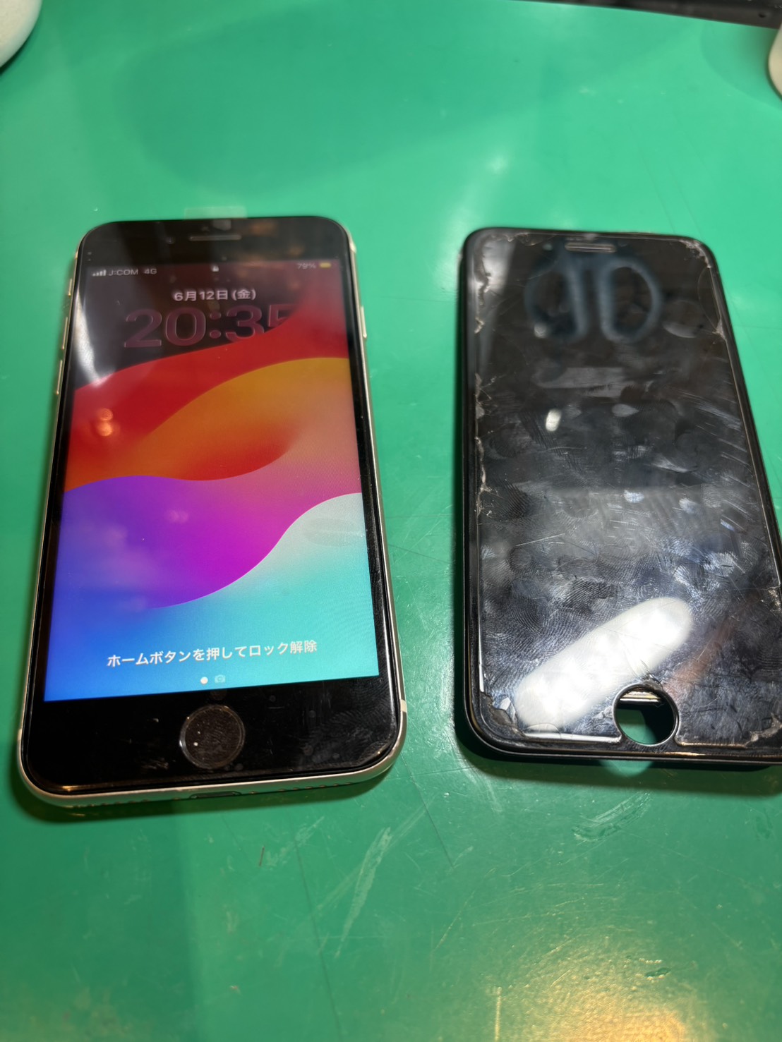 iPhoneSE3の画面交換を承りました
