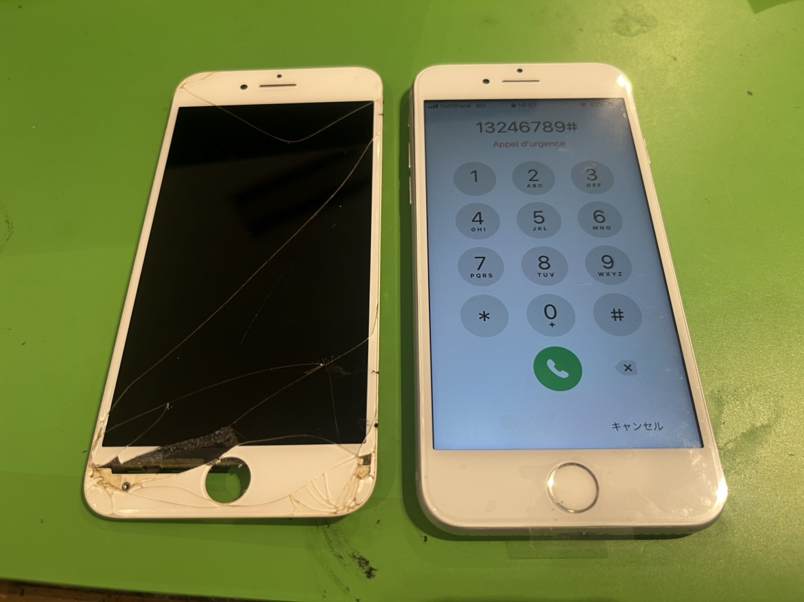 【iPhone 8】画面割れと液晶不良も即日解決！