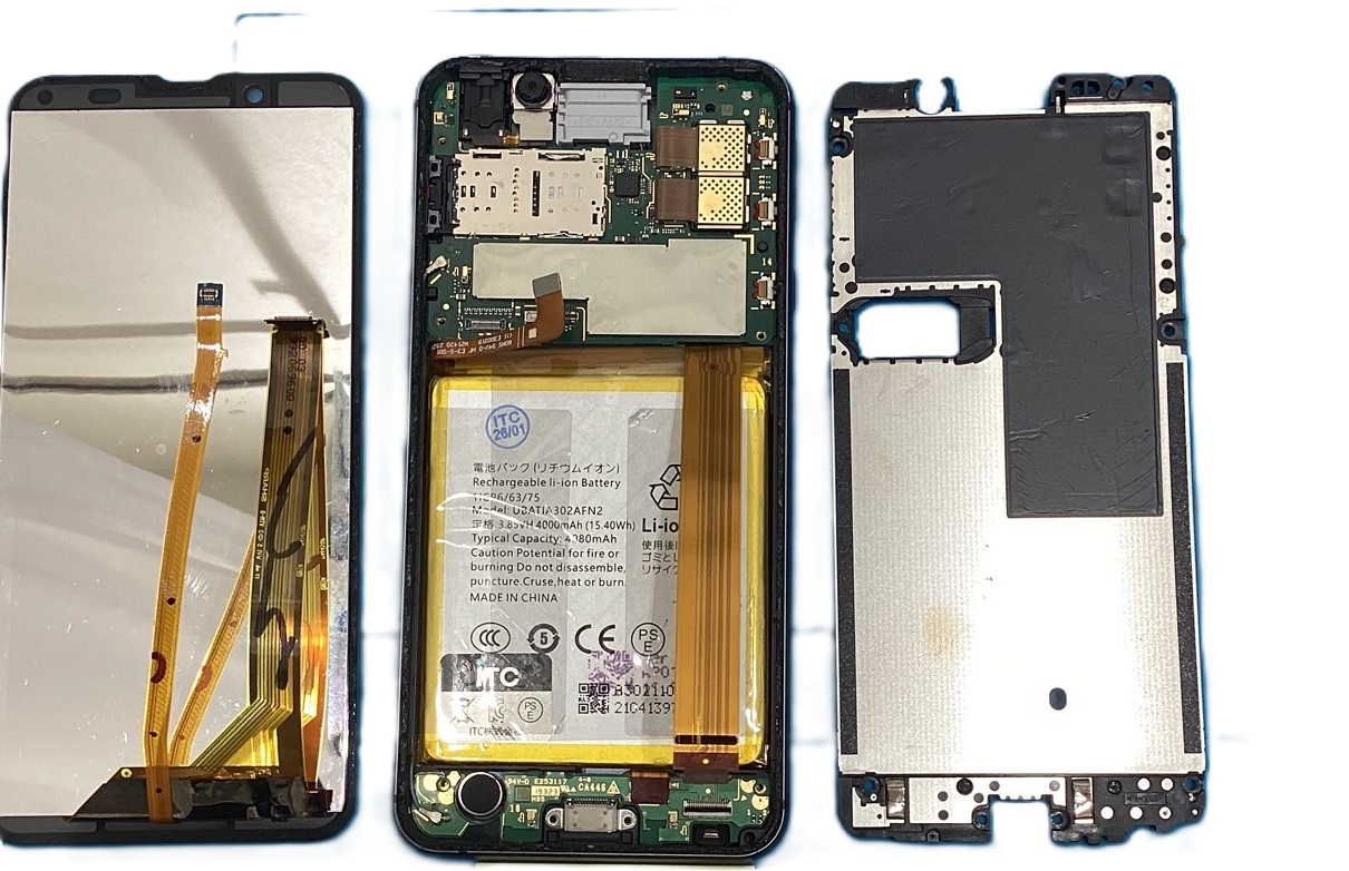 【AQUOS sense ３　外装交換を承っております！スマホ修理工房アスティ静岡店です。】
