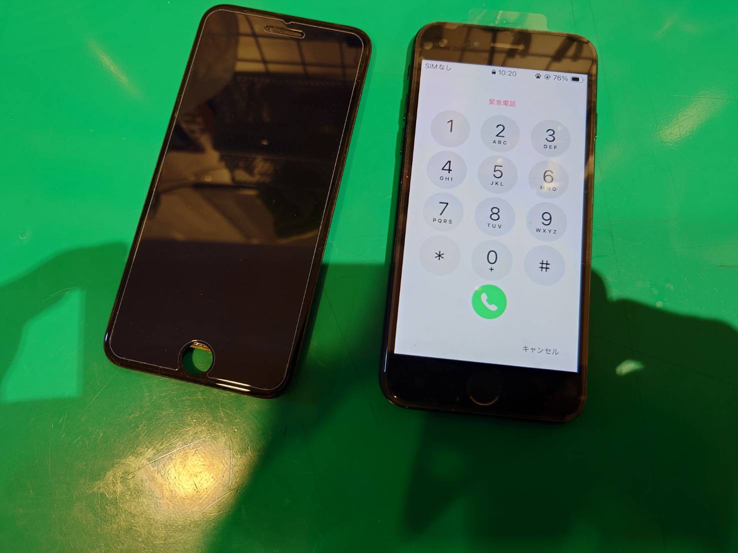 画面に細かい横線が…iPhone SE3 画面交換を行いました【スマホ修理工房 調布パルコ店】