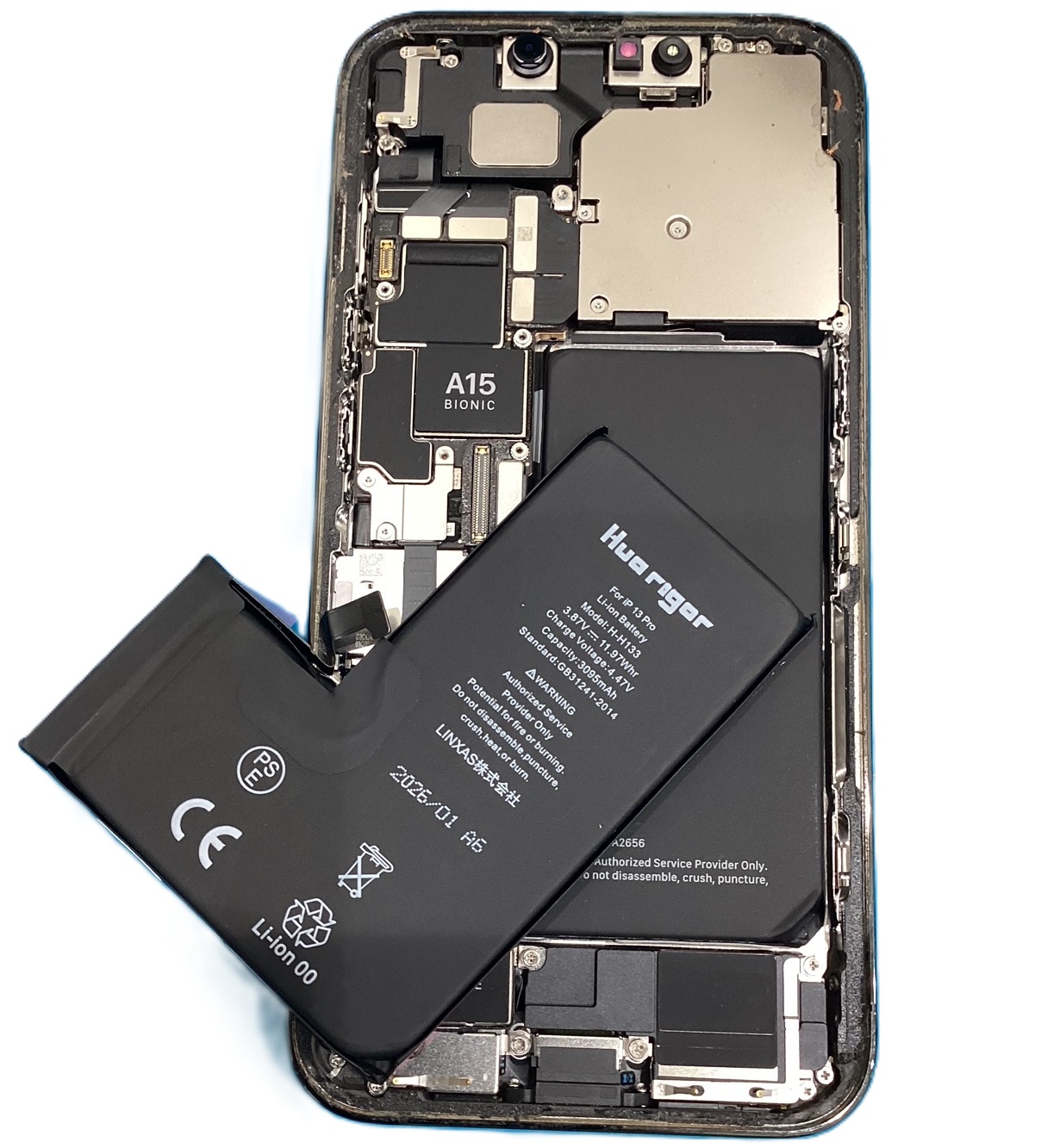 【iPhone13Proのバッテリー交換を承っております。スマホ修理工房アスティ静岡店でございます。】