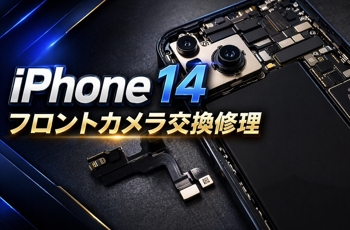 iPhone14(アイフォン14）のフロントカメラ交換修理を行いました