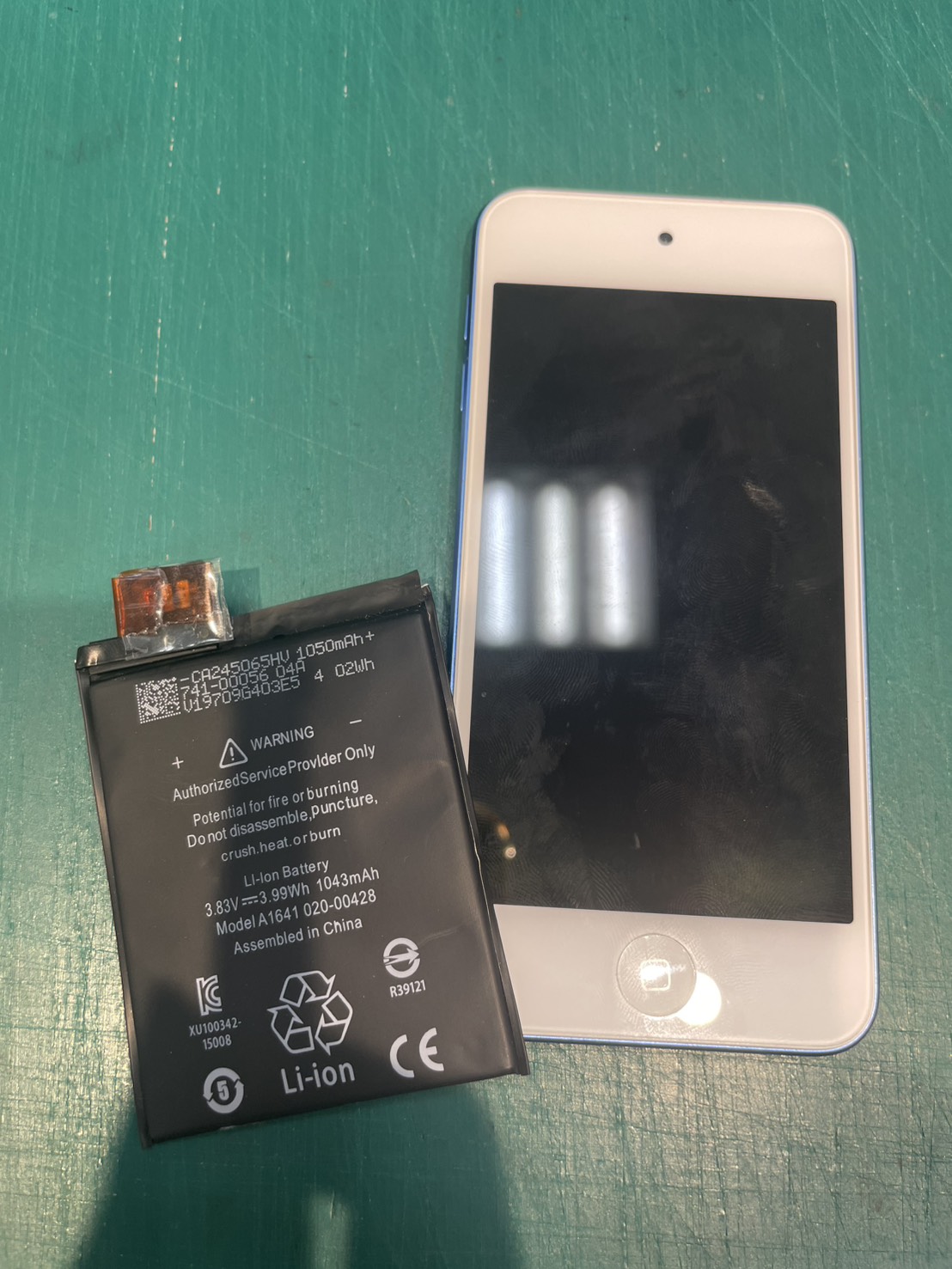 iPod　タッチ6のバッテリー交換の修理を承りました-スマホ修理工房和光駅前店-