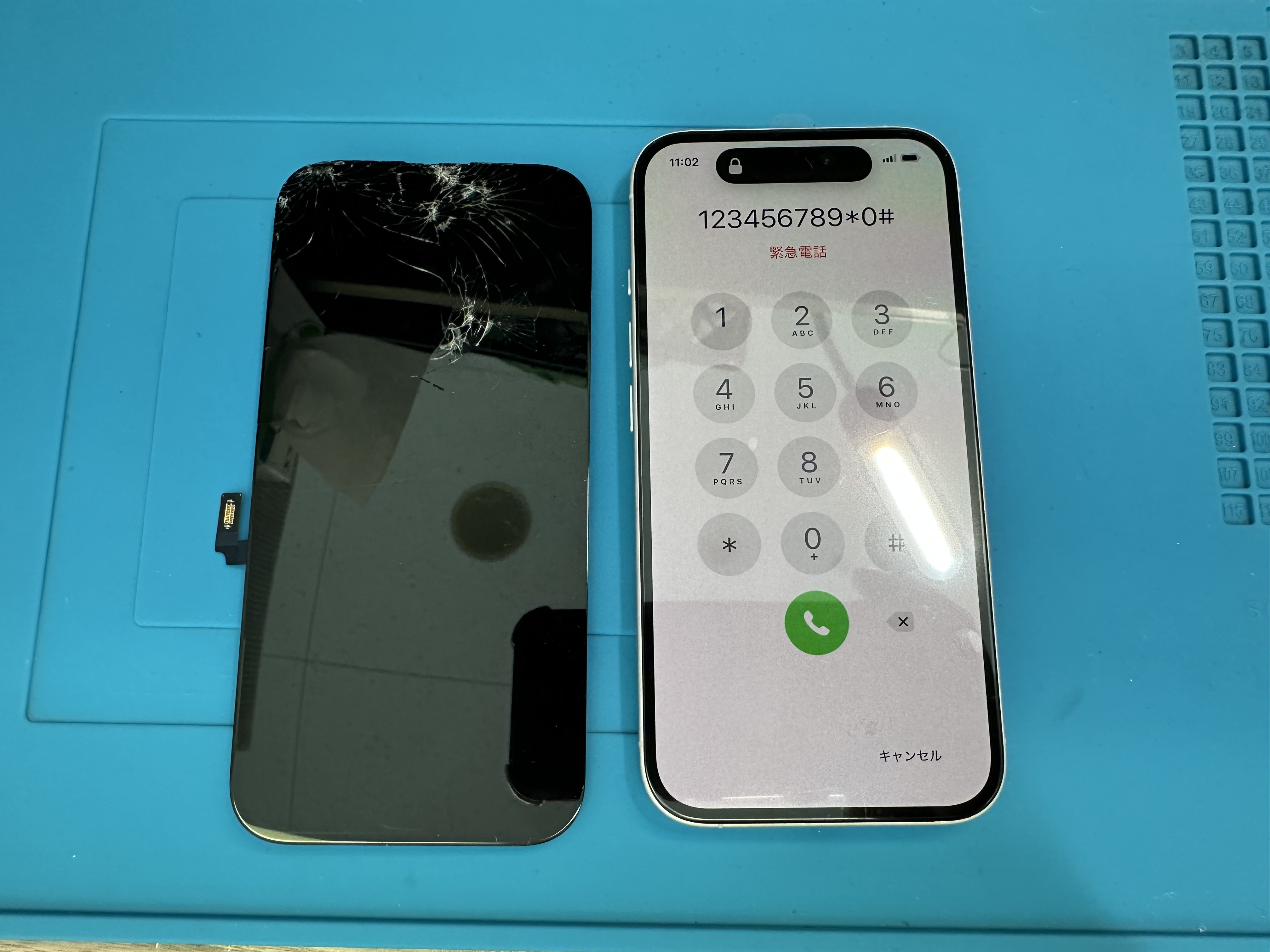 【iPhone16】ガラス割れやひびが気になるときは、スマホ修理工房カインズ前橋吉岡店へ！