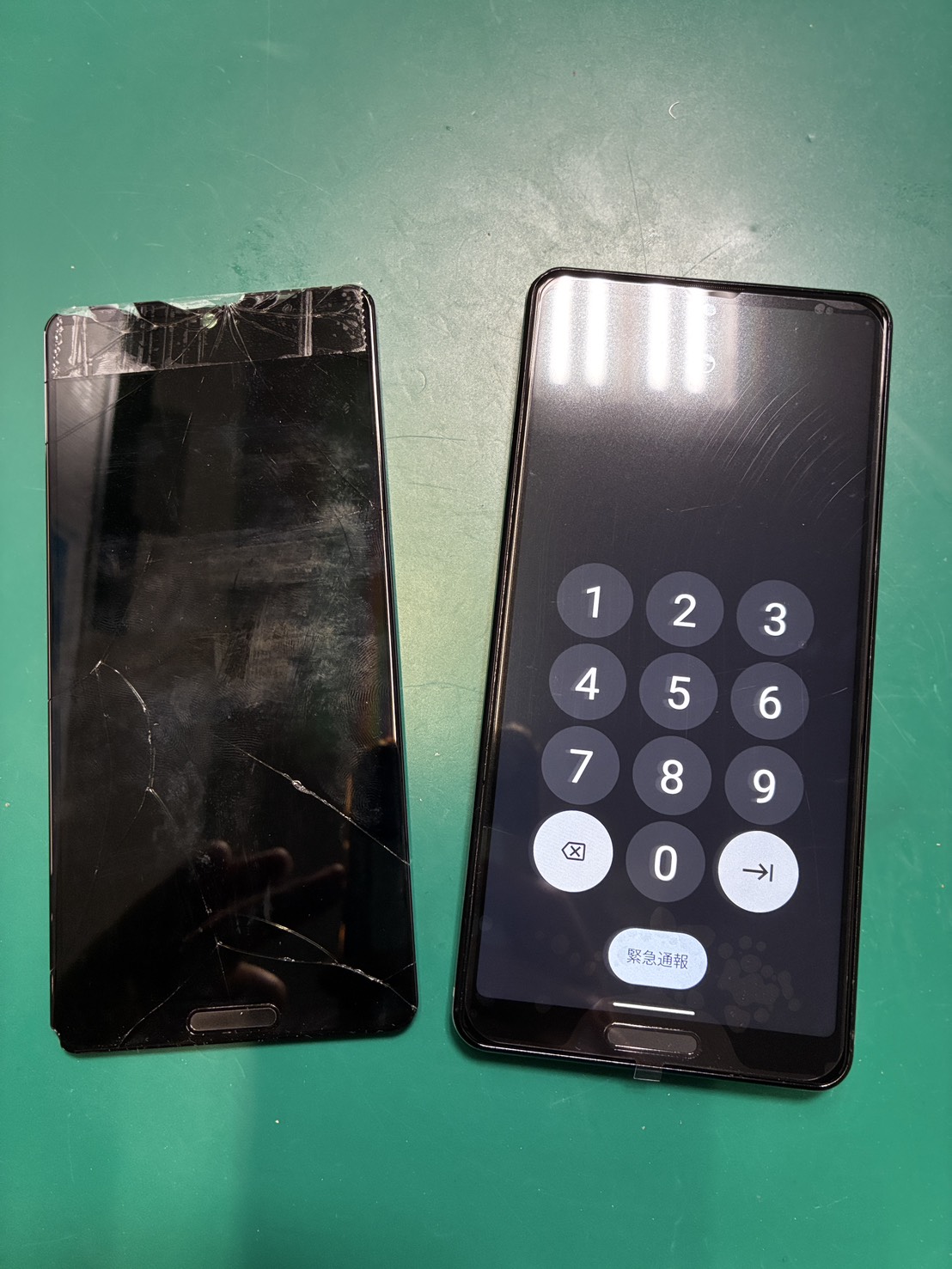 画面が割れてしまった… AQUOSsense4lite 画面交換【スマホ修理工房京王アートマン府中】