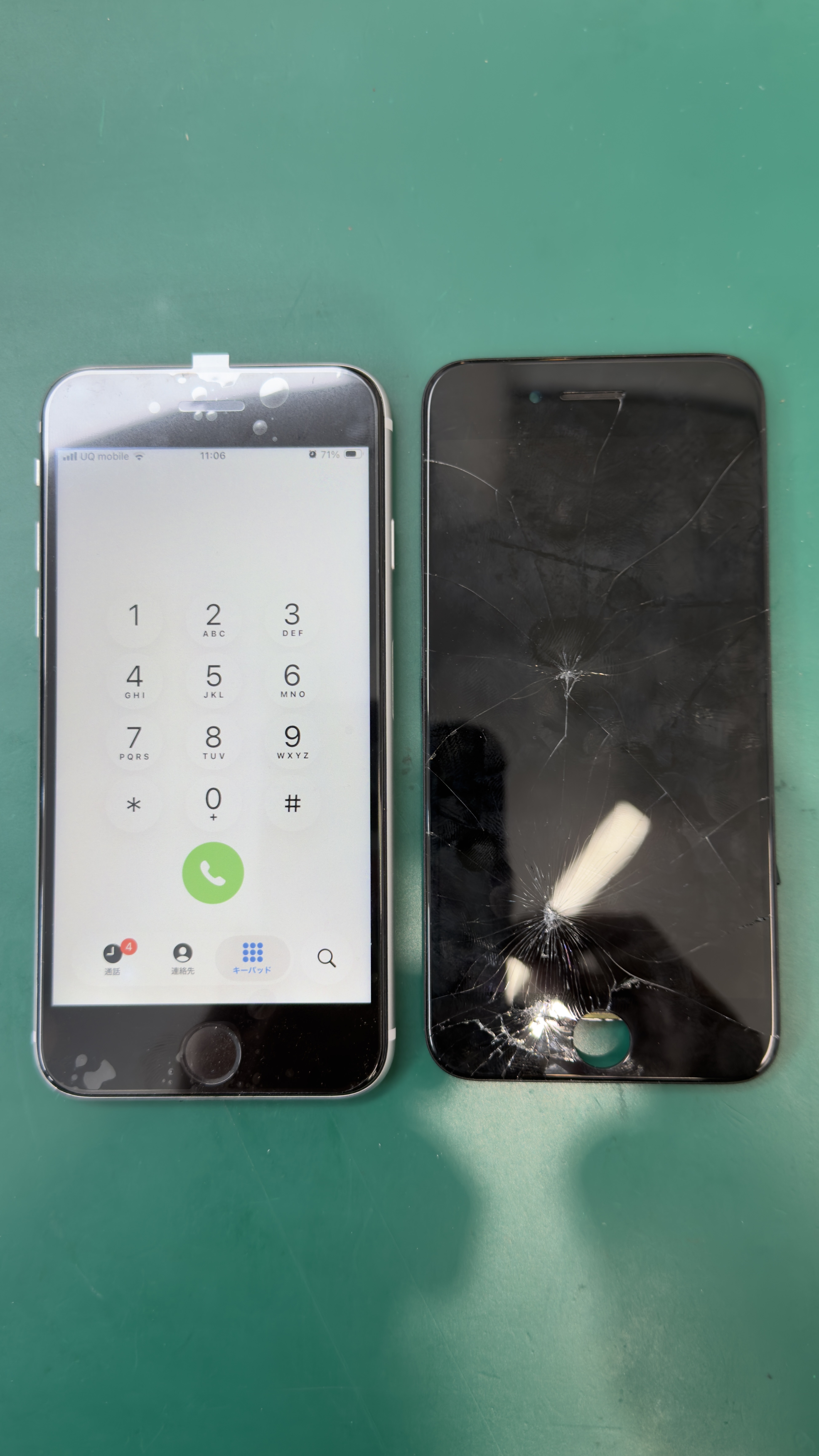 iPhoneSE2（アイフォーンエスイー2）ガラス割れによる画面交換【登戸