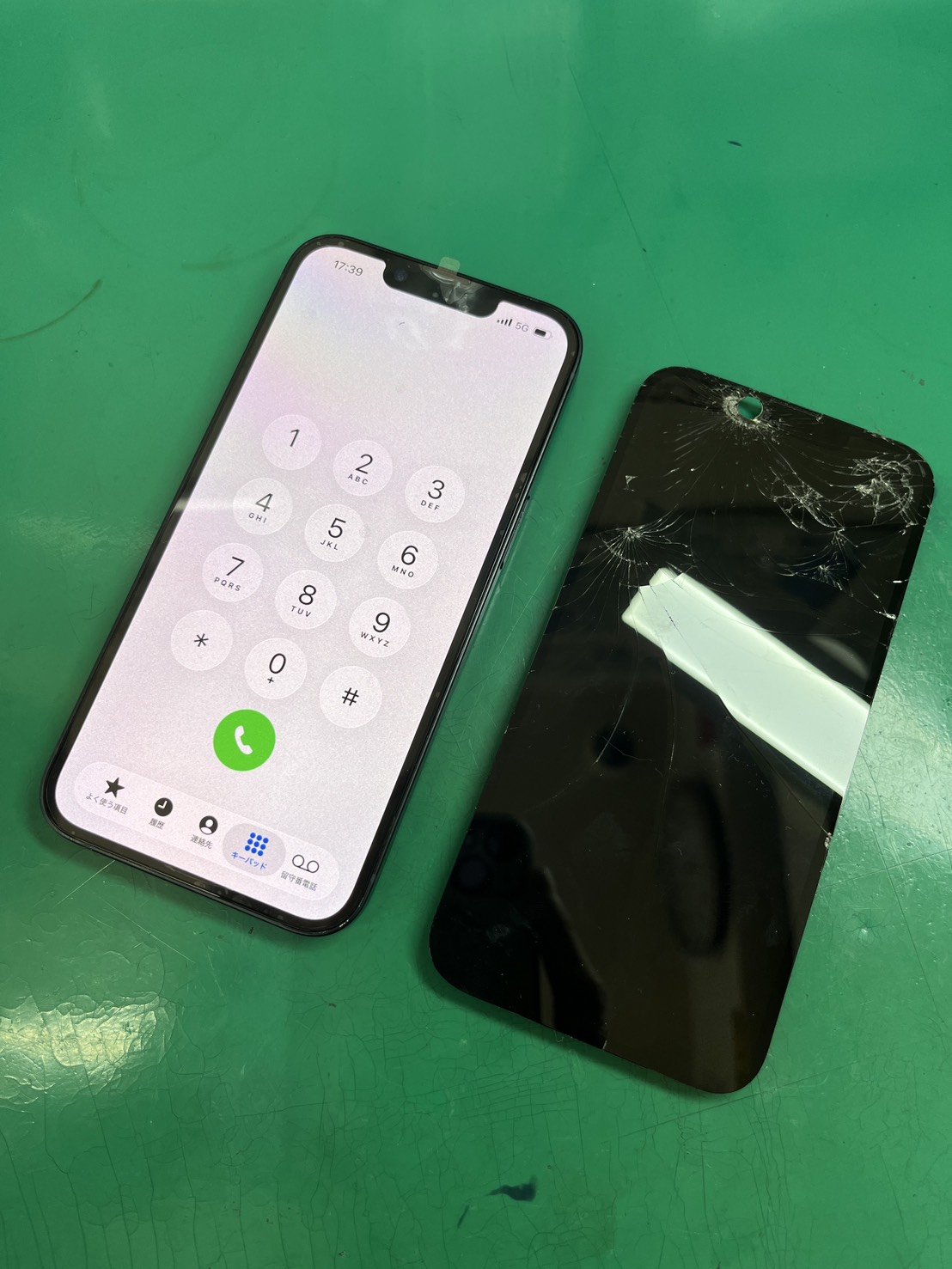 画面がバキバキに！iPhone14(アイフォン)画面交換【スマホ修理工房大井町店】