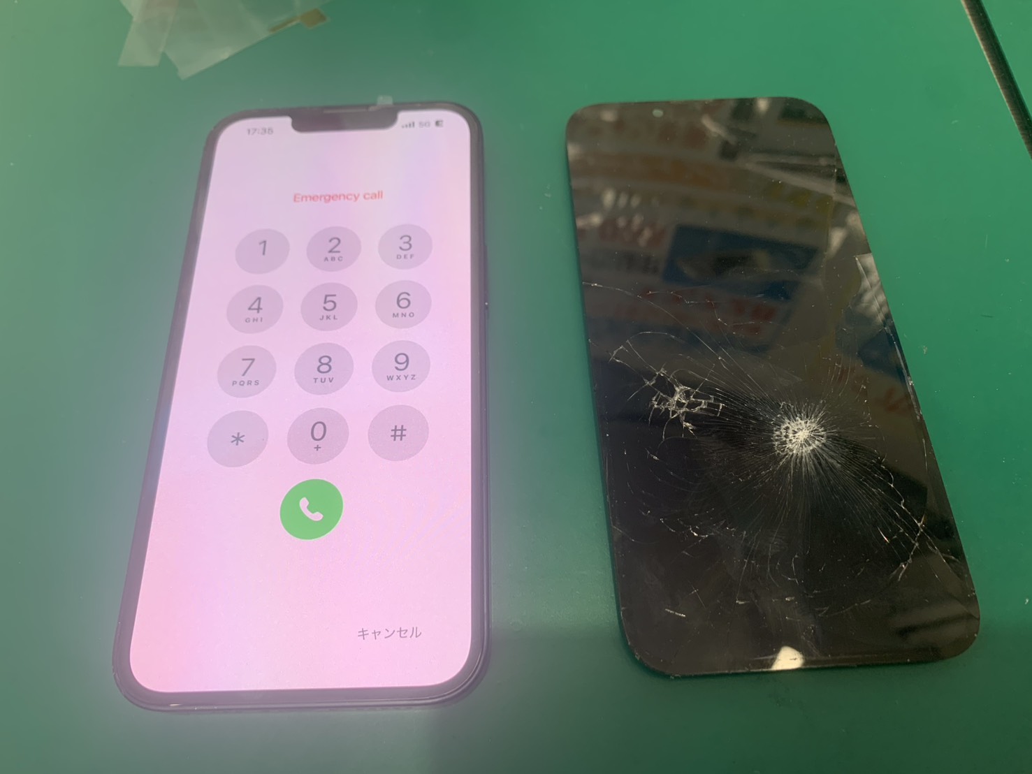 iPhone13（アイフォーン13）画面破損（割れ）による画面交換【登戸・向ケ丘遊園店】