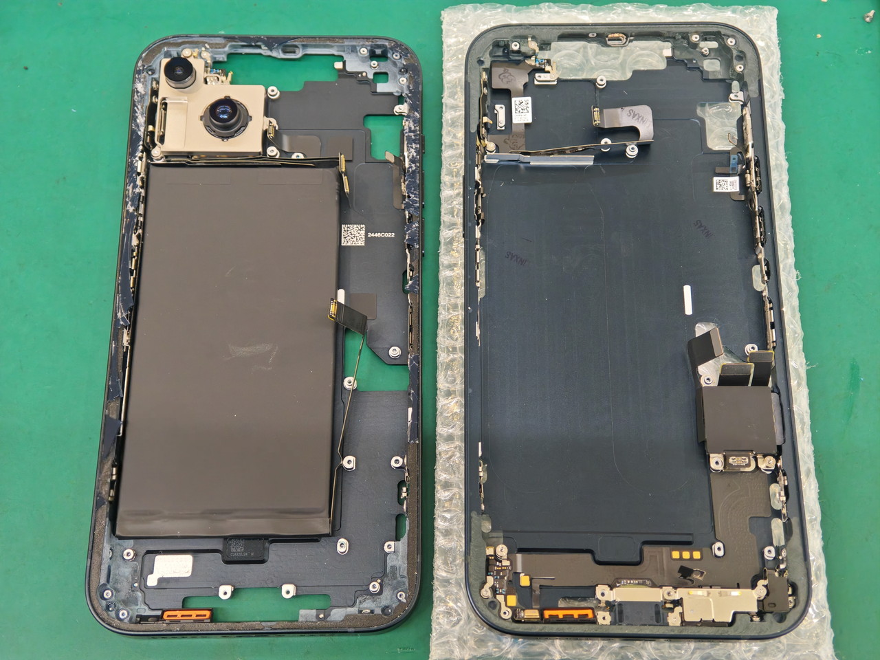 iPhone14 Plusミドルフレーム交換修理|本体の歪みも交換で改善します