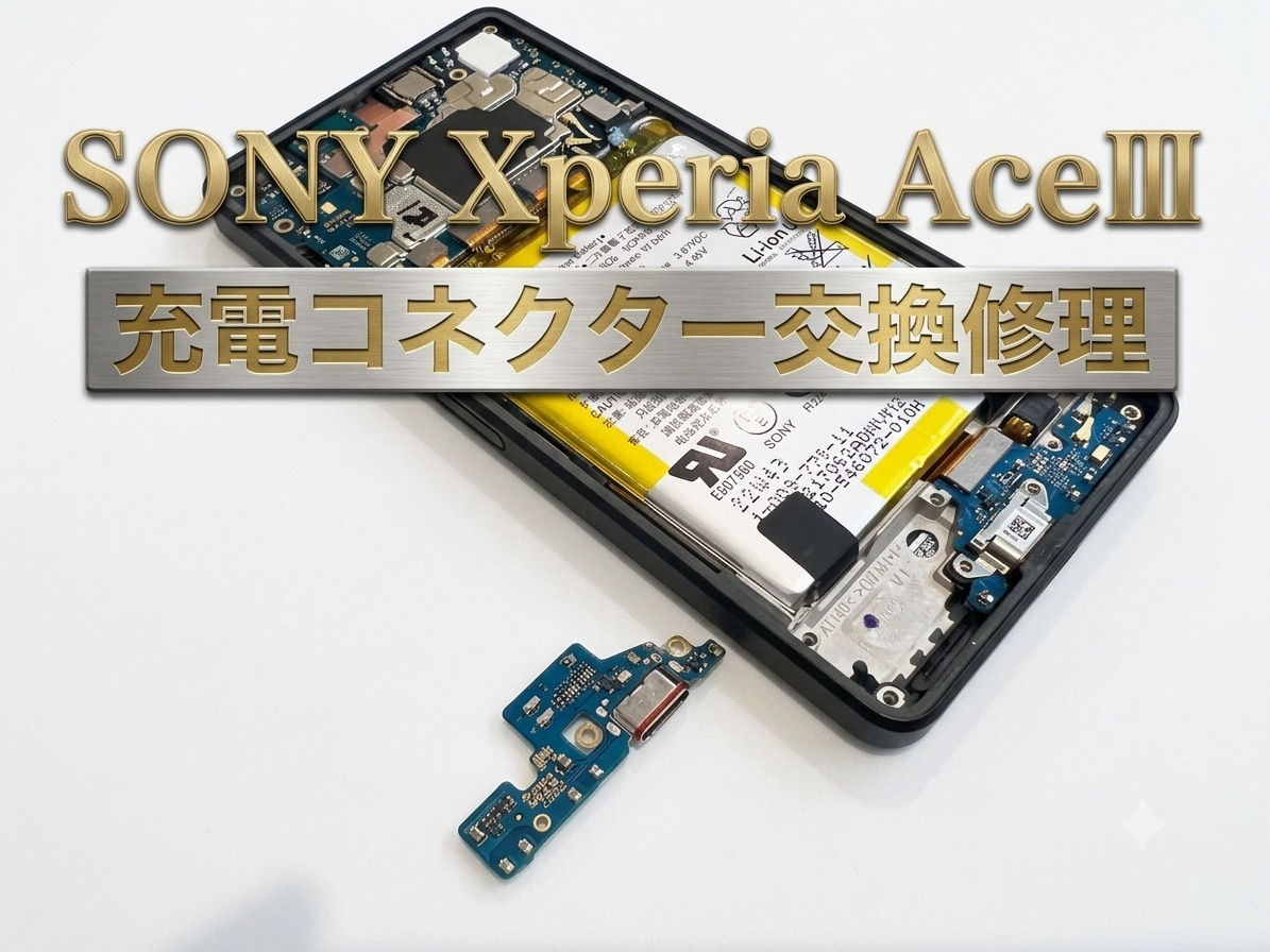 XperiaAceⅢ（エクスペリア）の充電コネクター交換修理を行いました！