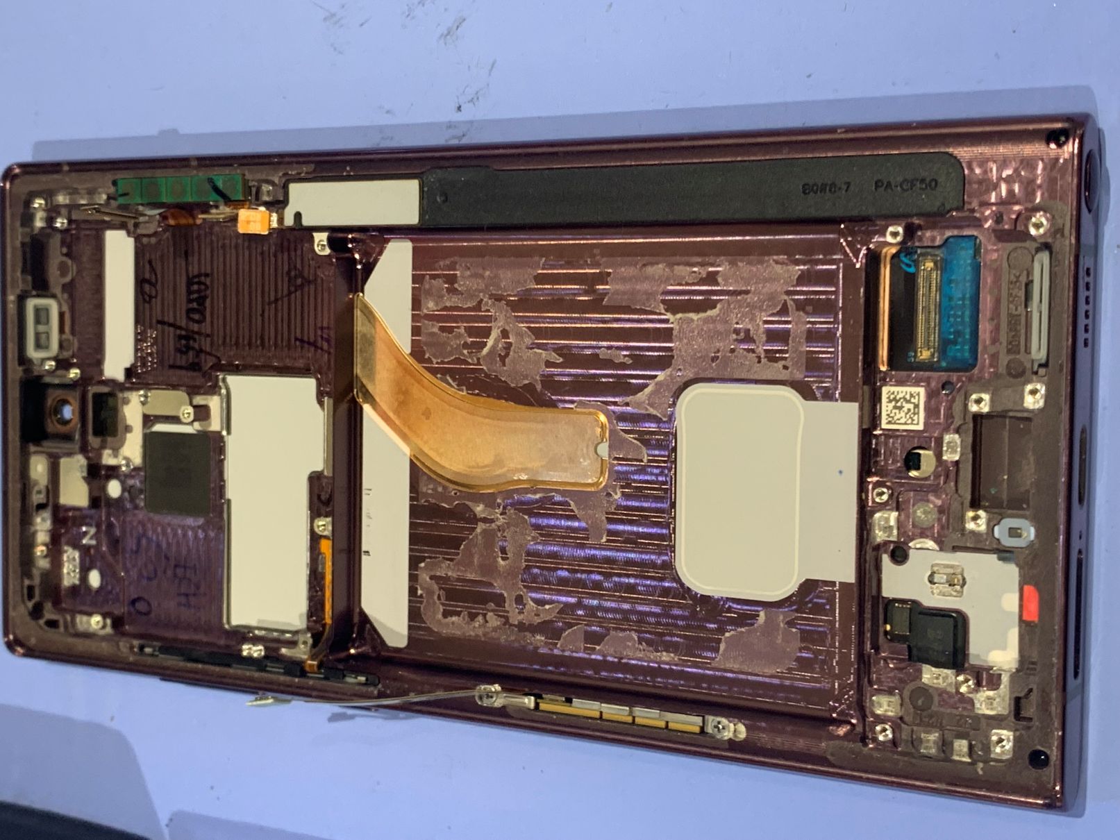 GalaxyS22Ultra川で水没/草加市からご来店【スマホ修理工房フレスポ八潮店】