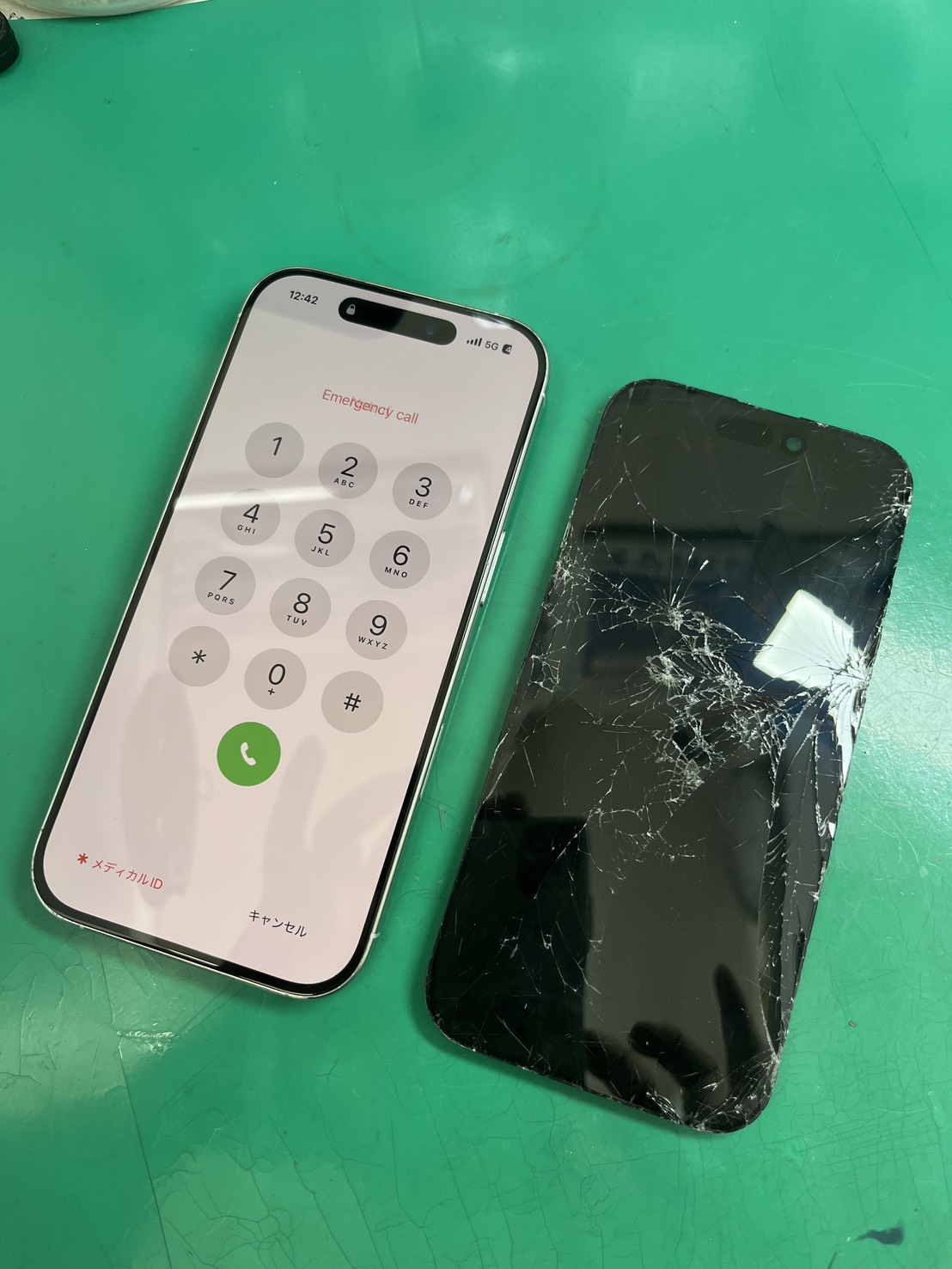 16シリーズも対応可能！iPhone16Pro(アイフォン)画面割れ、表示不良につき画面交換【スマホ修理工房大井町店】