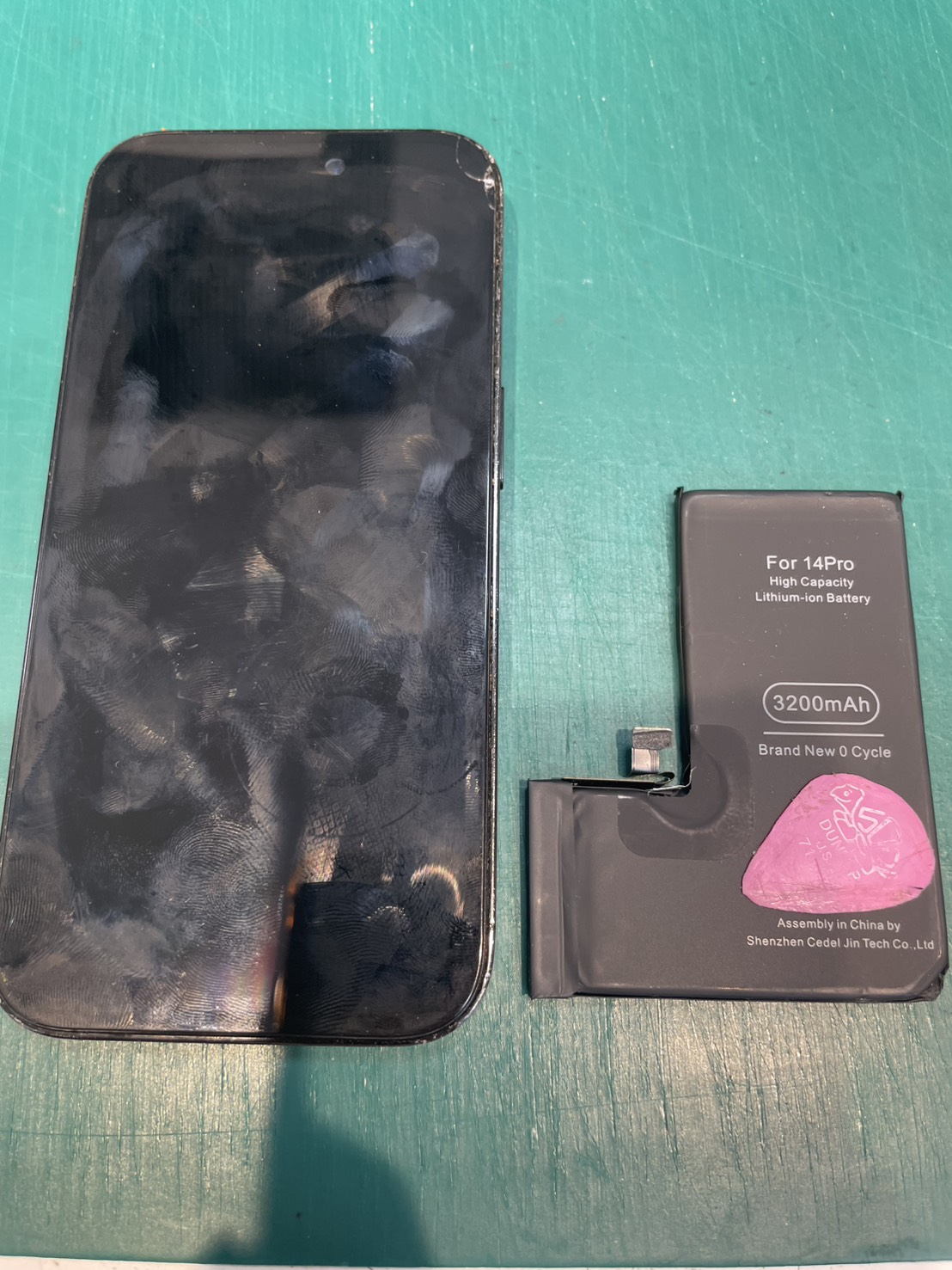 iPhone14Proのバッテリー交換の修理を承りました-スマホ修理工房和光市駅北口店-