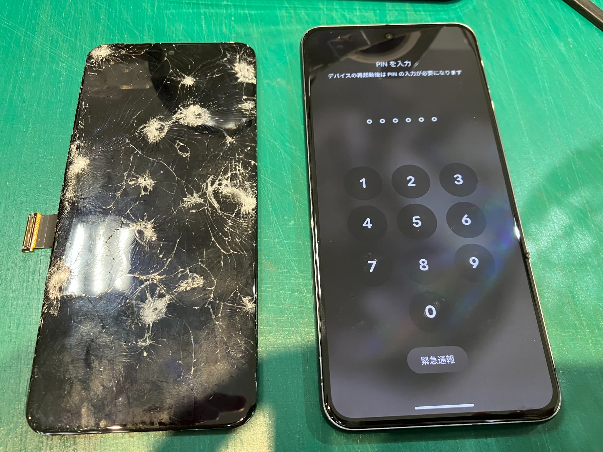 Pixel8の落として割れてしまいタッチ不良となった画面を交換修理いたしました　-スマホ修理工房浦和パルコ店-