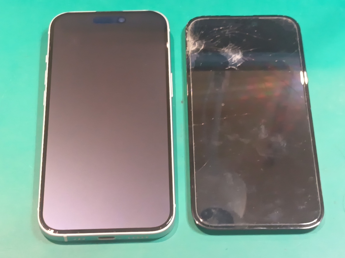 iPhone15の画面が割れた！そのまま使うのは危険？最短40分の画面交換修理で快適に復活します