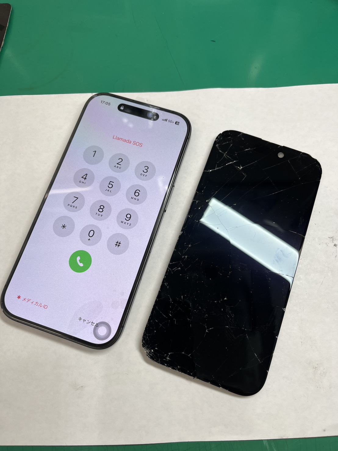最新17シリーズも対応可能です！！iPhone17 画面割れにつき、画面交換【スマホ修理工房大井町店】