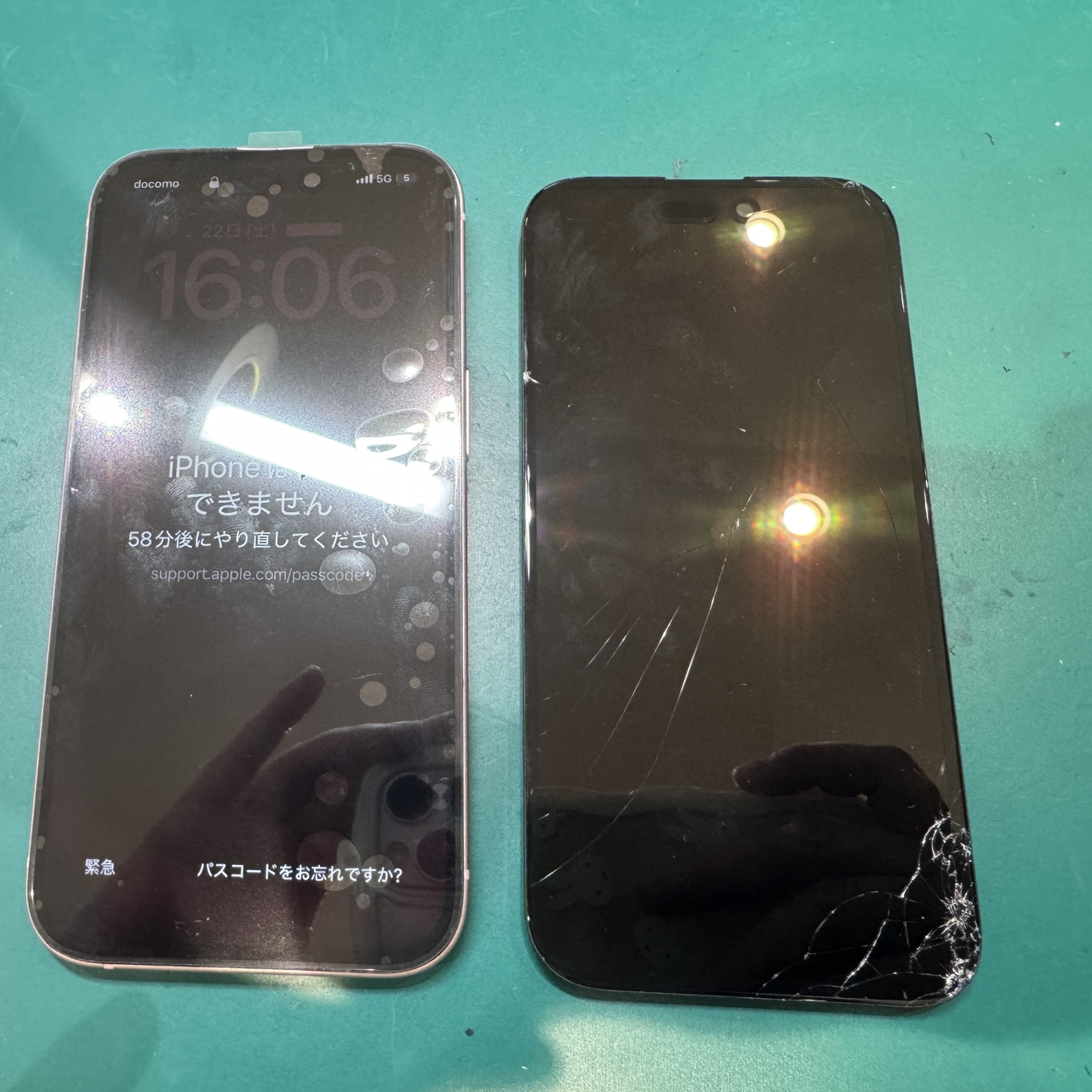 iPhone15の画面が割れて勝手に動く？ゴーストタッチは危険サイン！最短20分の画面交換で改善しました