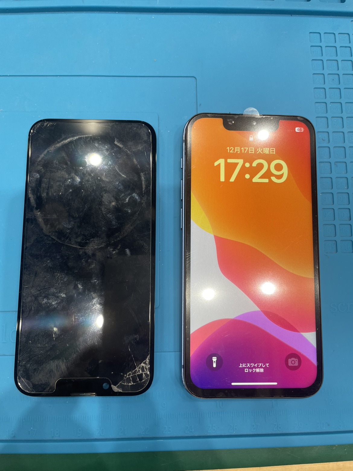 iPhone 13 miniの画面がついたり消えたり…タッチ不良も発生する原因と修理事例をご紹介！