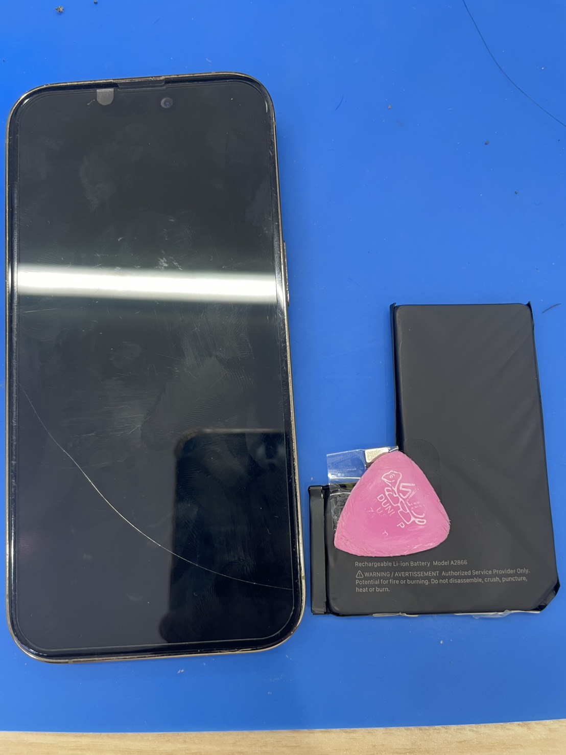 iPhone14Proのバッテリー交換の修理を承りました-スマホ修理工房北朝霞店-