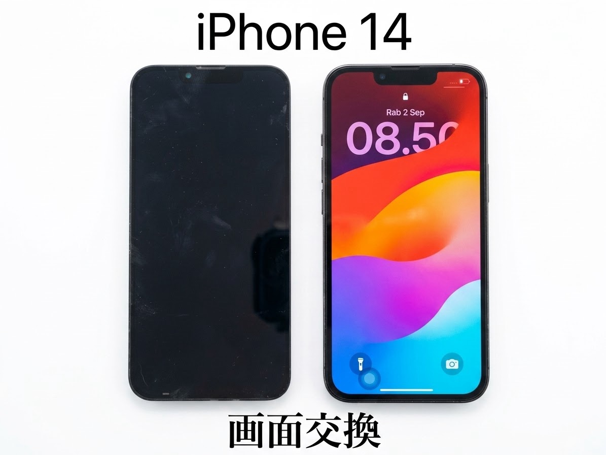 iPhone14（アイフォン）の画面割れ修理するならデータそのまま、即日修理の「スマホ修理工房渋谷店」へ！