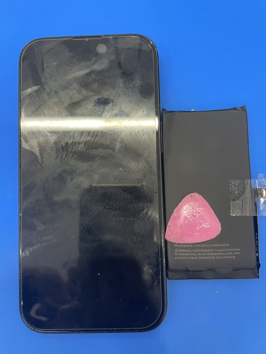 iPhone15のバッテリー交換の修理を承りました-スマホ修理工房北朝霞店-