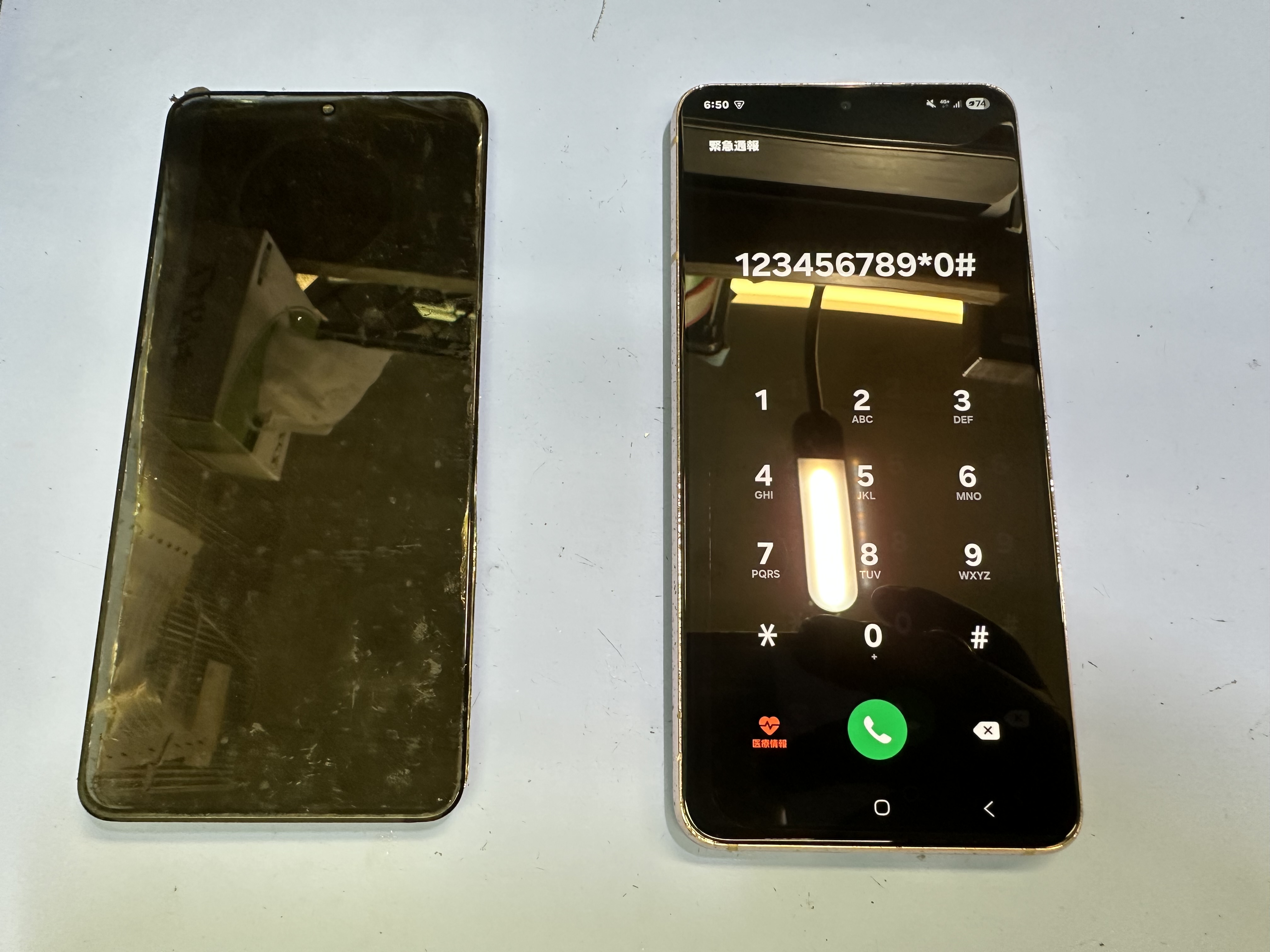 【GALAXY S21 5G】画面が白くなったら、スマホ修理工房カインズ前橋吉岡店へ！
