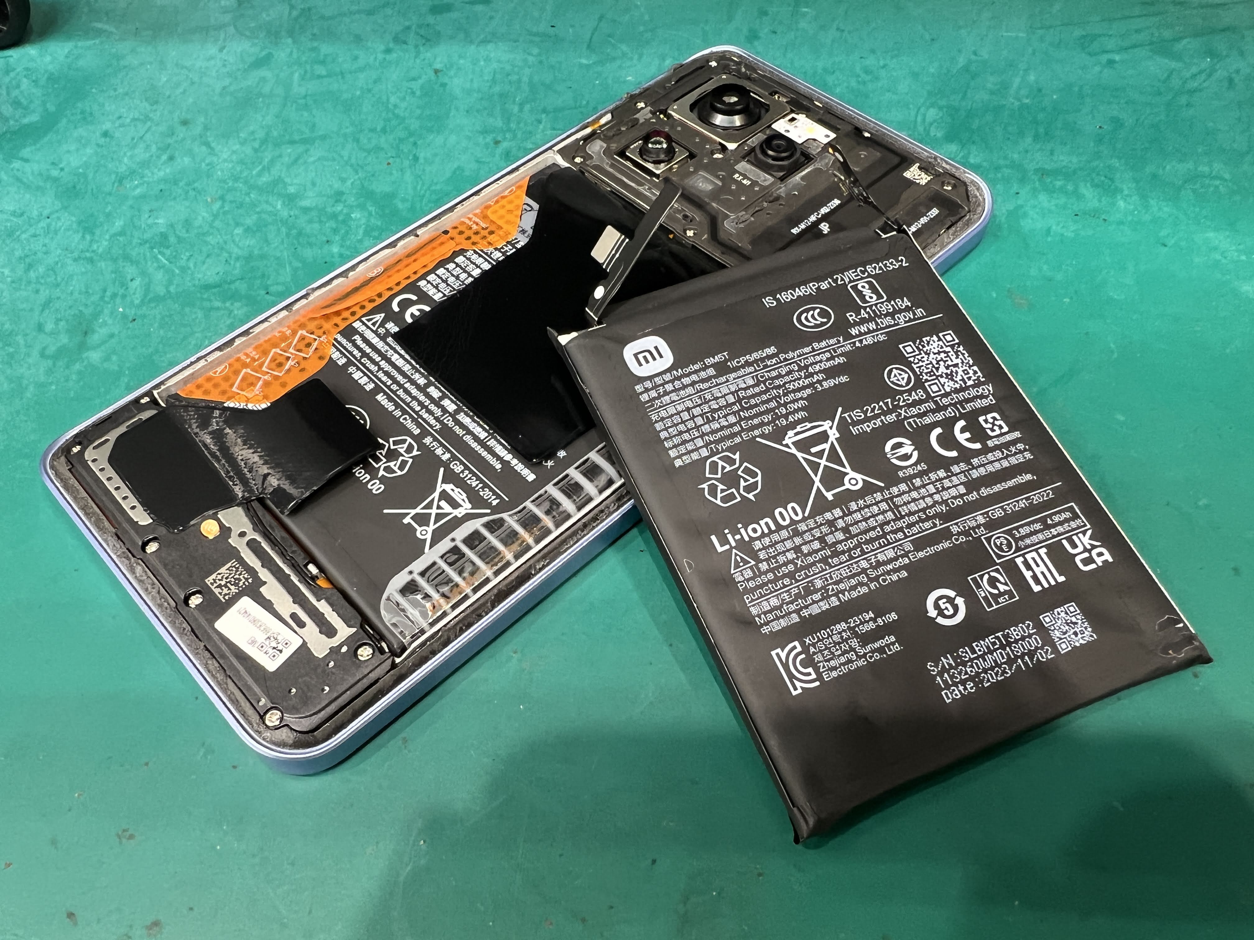 Xiaomi 13T バッテリーの減りが早い｜バッテリー交換修理事例