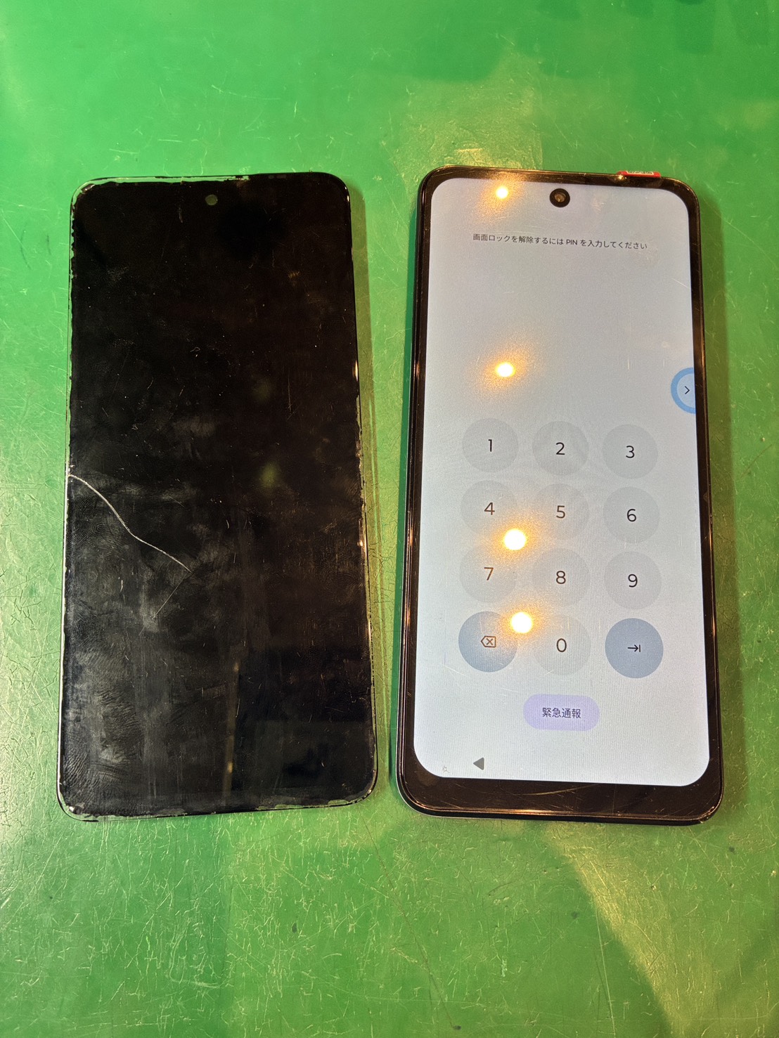 音は鳴るのに画面が映らない…　MotoG53J　画面交換【スマホ修理工房ミーツ国分寺店】