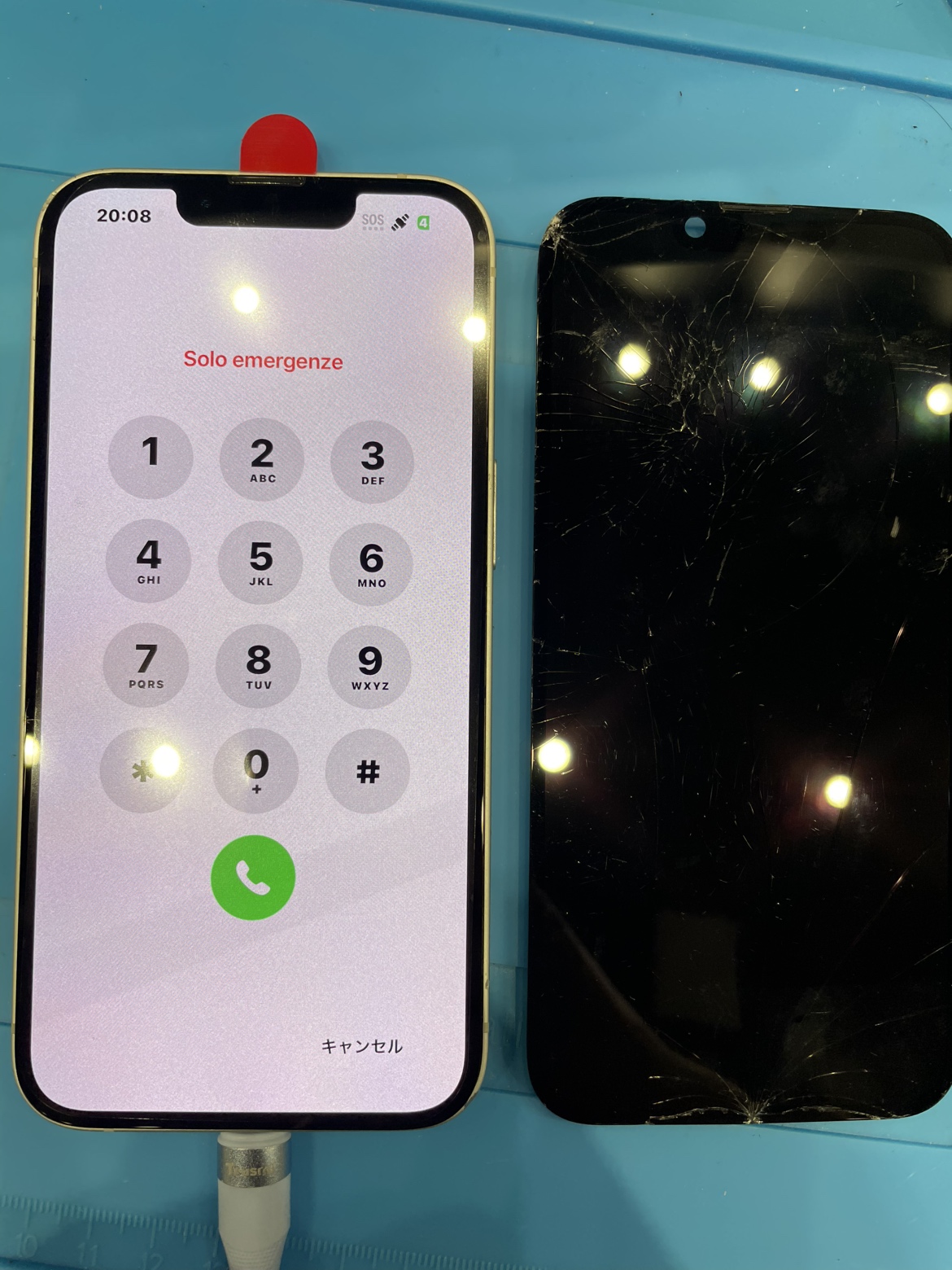 iPhone 16eの画面交換をご依頼！遠方に住む息子さんのスマホを代理でお持ち込みいただいた修理事例