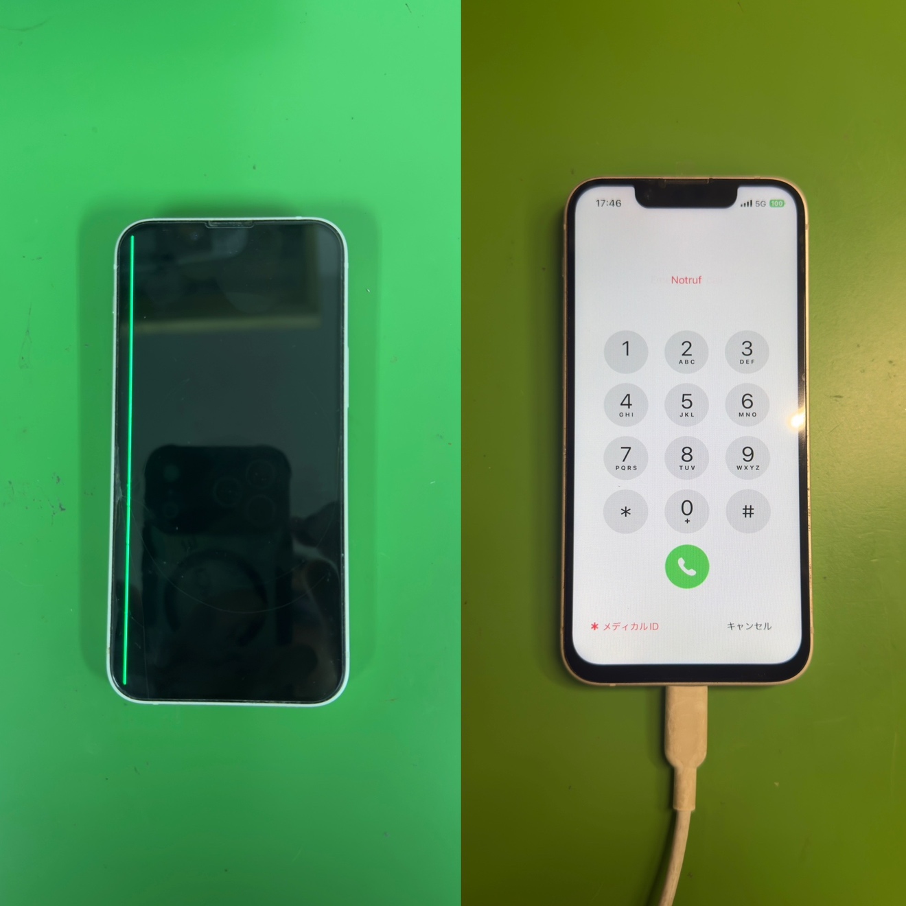iPhone13mini（アイフォーン１３ミニ）液晶破損による画面交換【中央林間店】