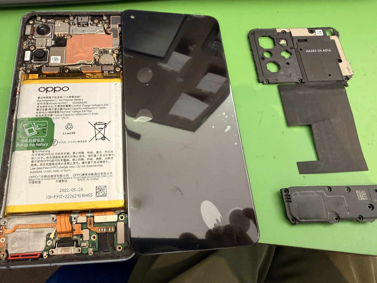 【横浜関内】OPPO Reno7 Aをリピート修理｜落下で再び画面が破損したため交換しました