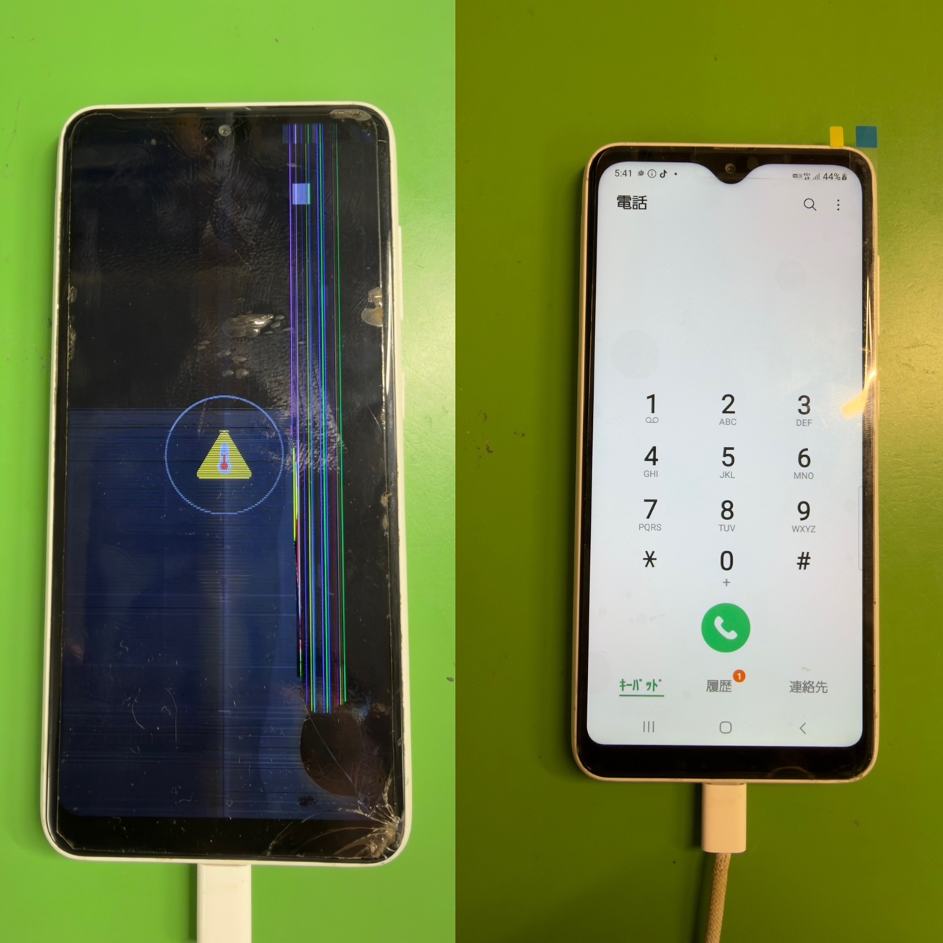 GalaxyA22（ギャラクシーA22）液晶破損による画面交換【中央林間店】