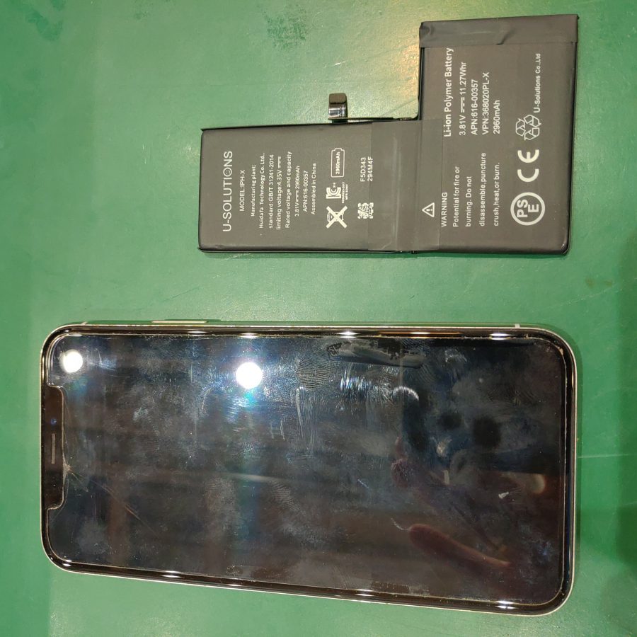 iPhoneX（アイフォン）のバッテリーの減りが気になったら！【スマホ修理工房池袋P'パルコ店】で即日交換できます！