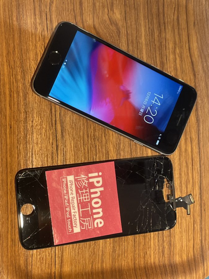 iPhone6(アイフォン6)の画面・バッテリーの同時交換なら広島市内最安値で修理が可能なスマホ修理工房 広島パルコ店で！