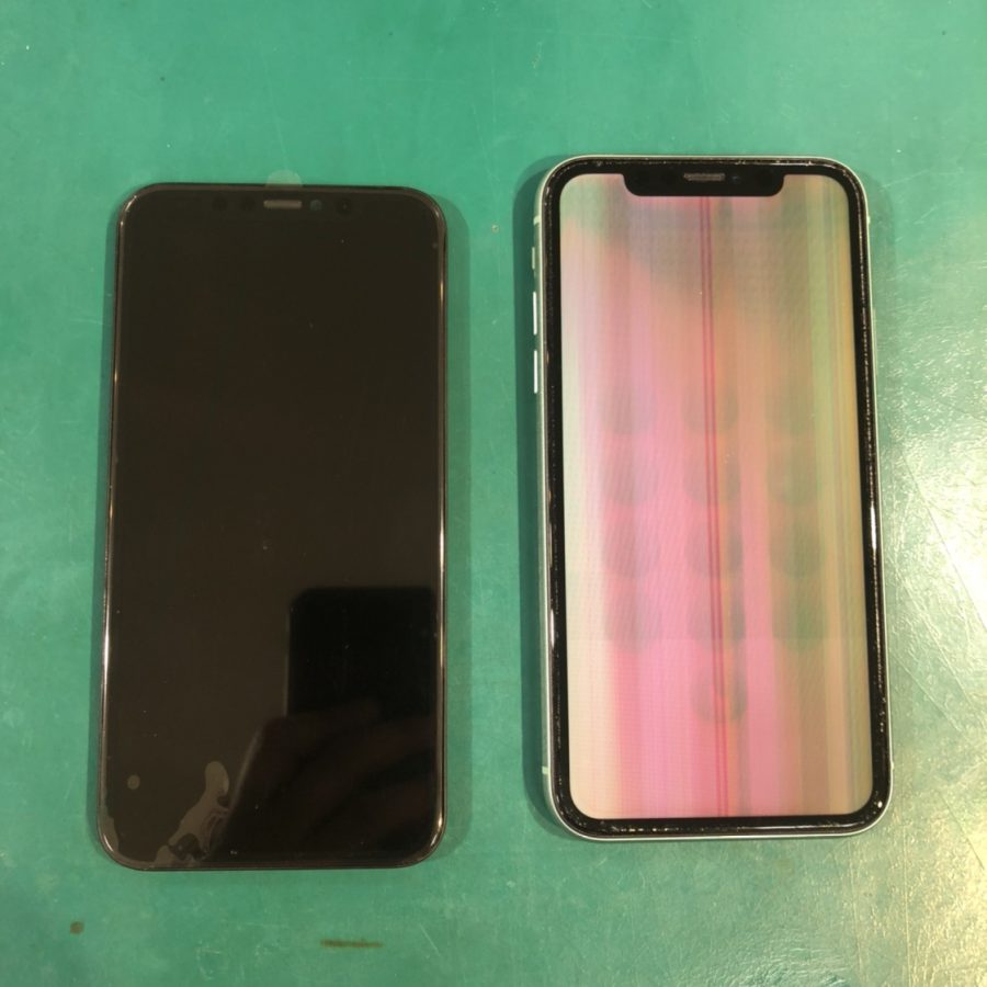 iPhone11（アイフォンイレブン）画面が全然見えない！たった30分で修理完了です！スマホ修理工房ココリア多摩センター